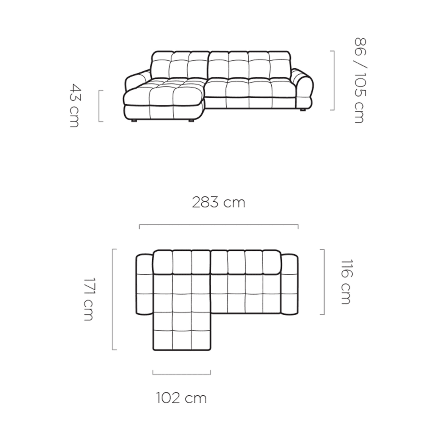 Narożnik Tollo mini, premium WERSAL - Aphrodite 9