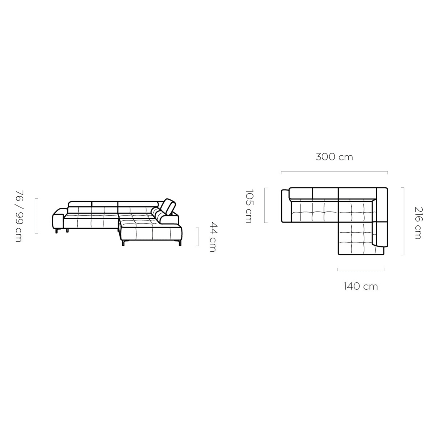 Narożnik Plaza L | tkaniny promocyjne