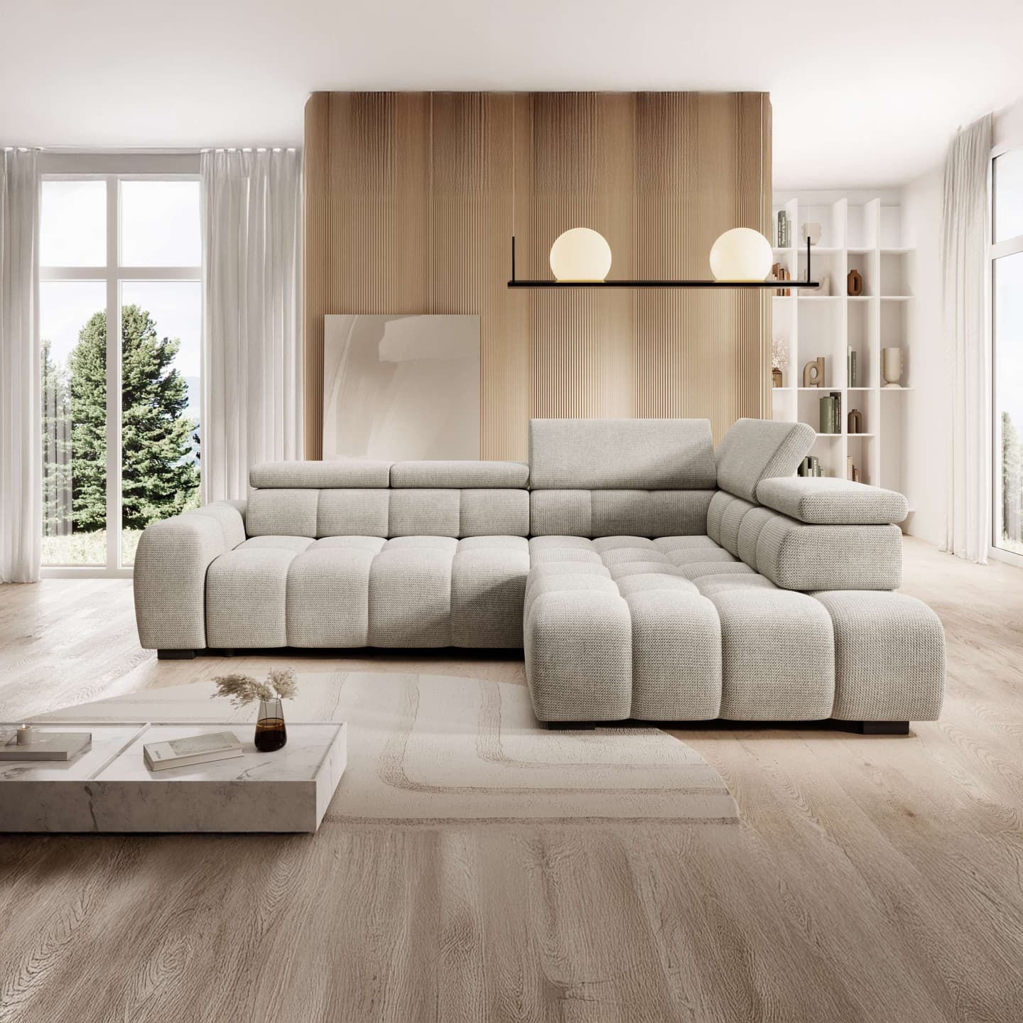 Narożnik elektryczny Bull L grafitowy, Eden 18