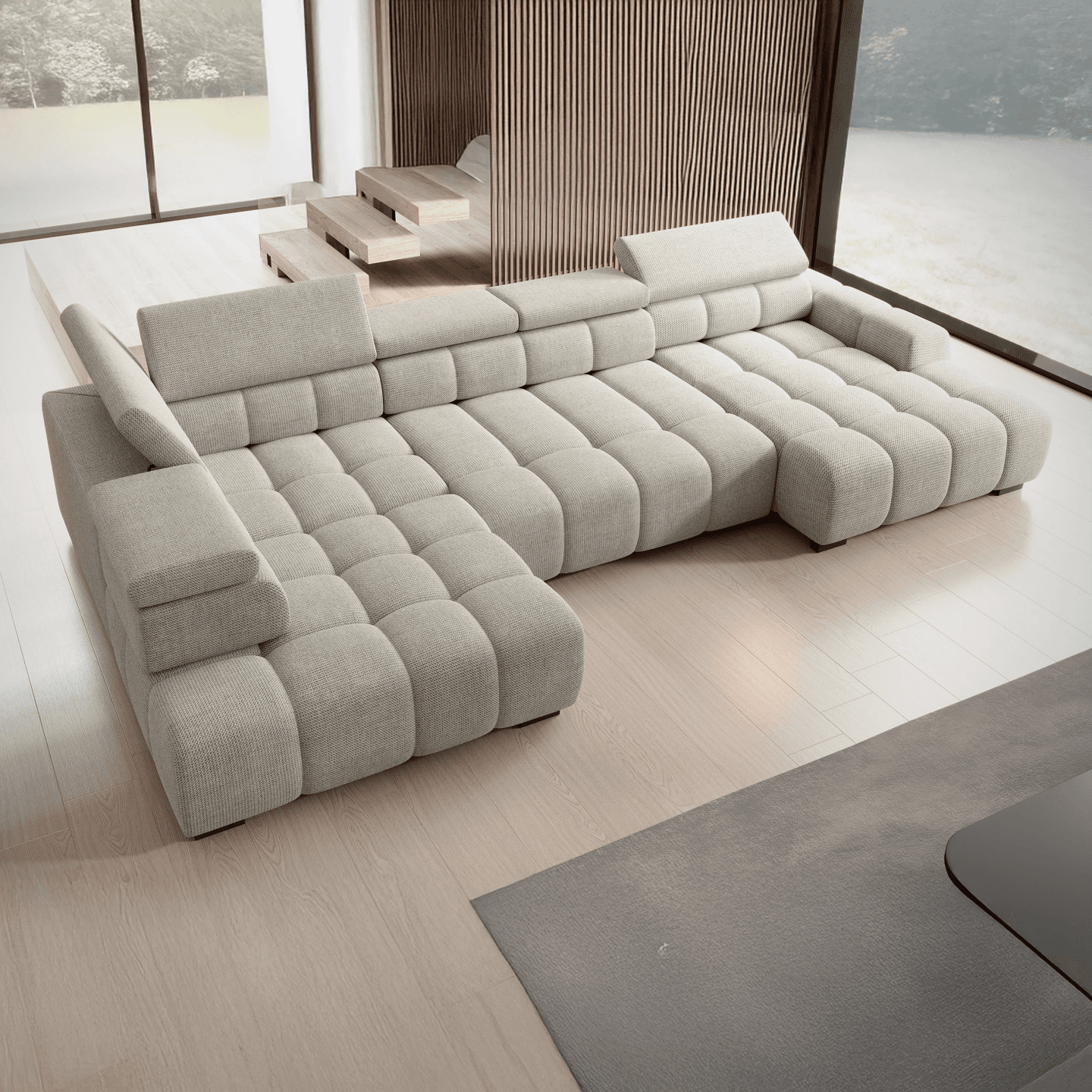 Narożnik elektryczny Bull XL WERSAL beżowy