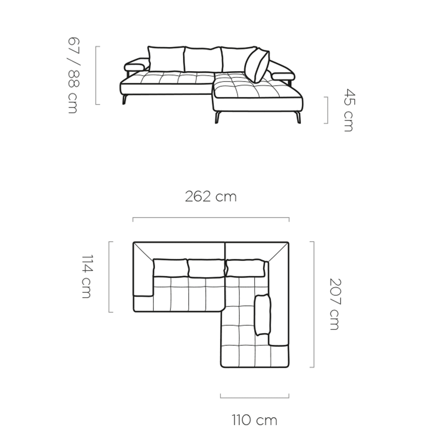 Narożnik elektryczny Montella L