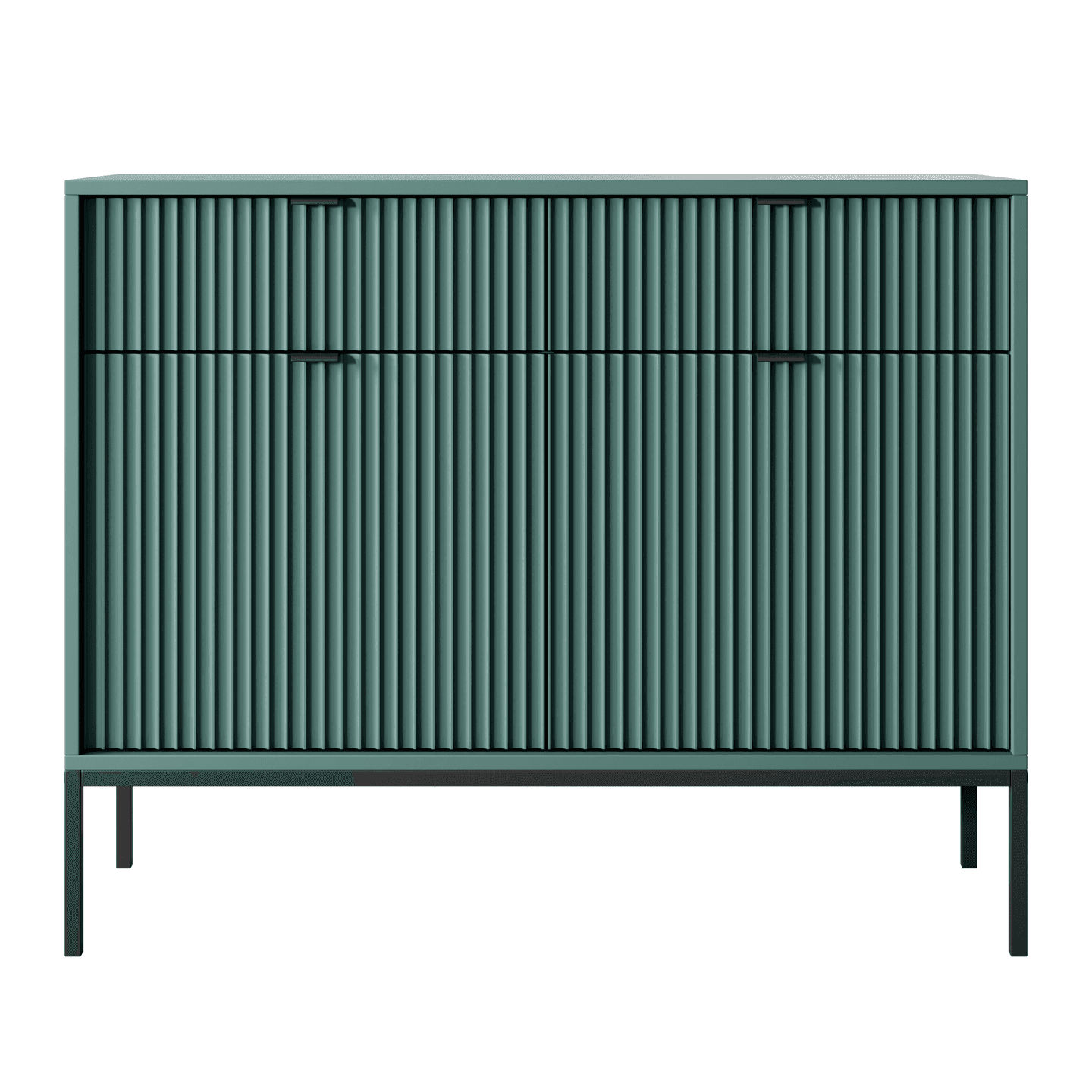 Komoda Crow 104 cm labrador + czarne nóżki