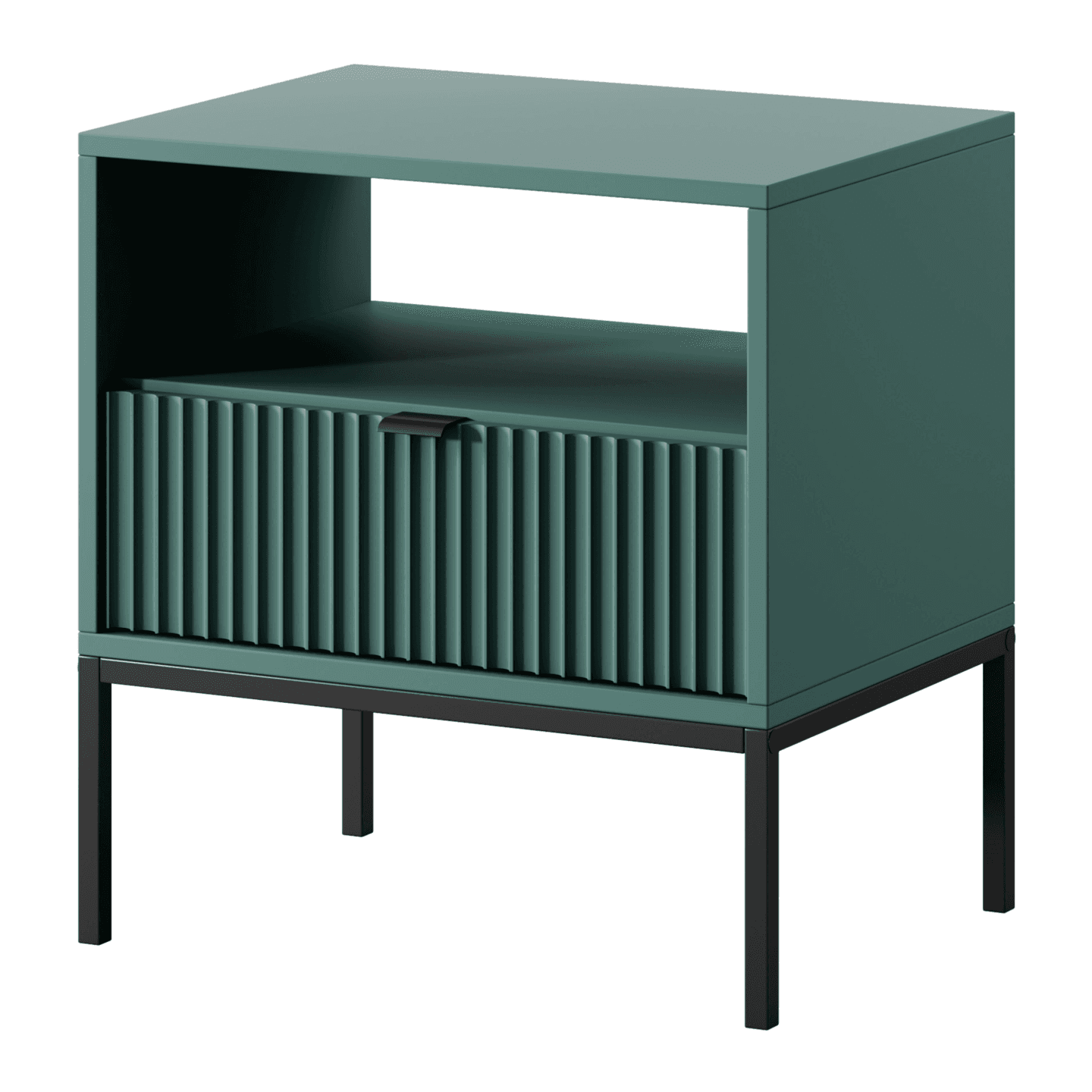 Stolik nocny Crow labrador + czarne nóżki