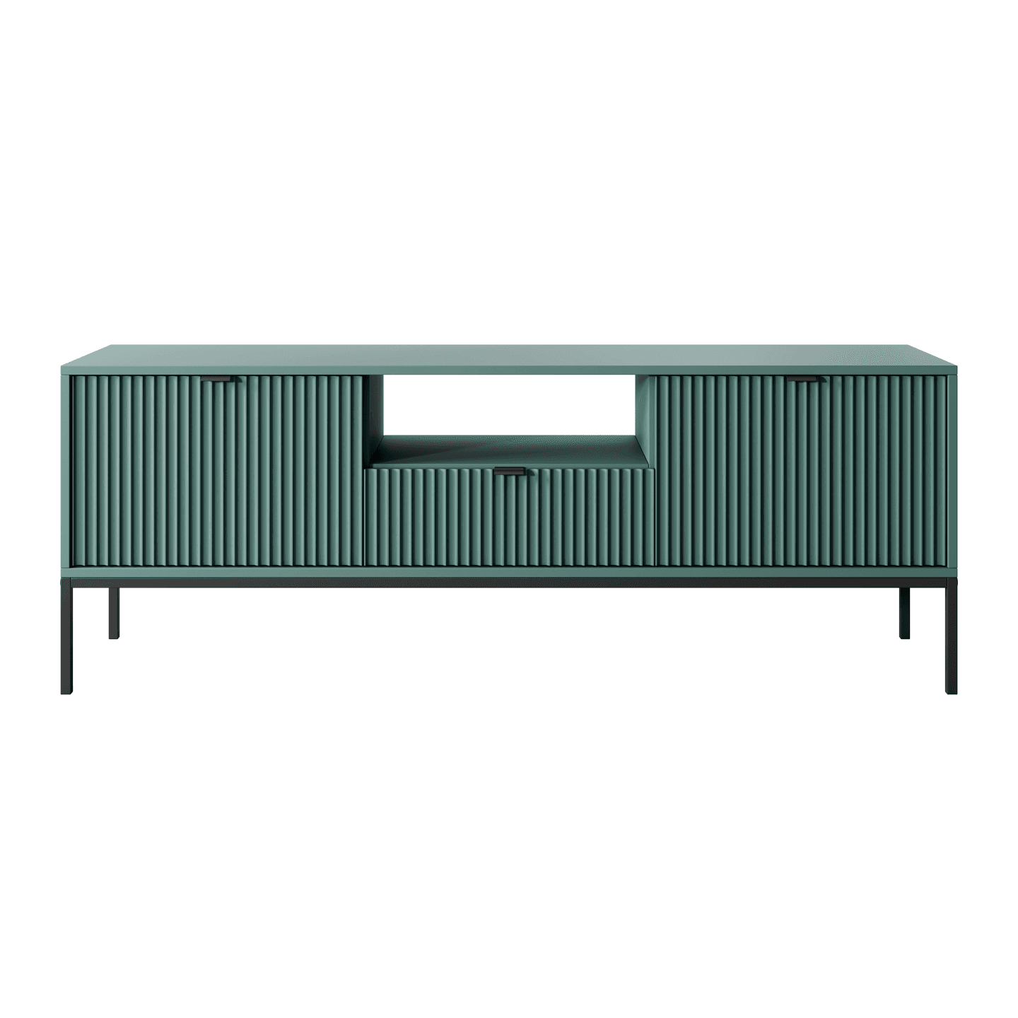 Szafka RTV Crow 154 cm labrador + czarne nóżki