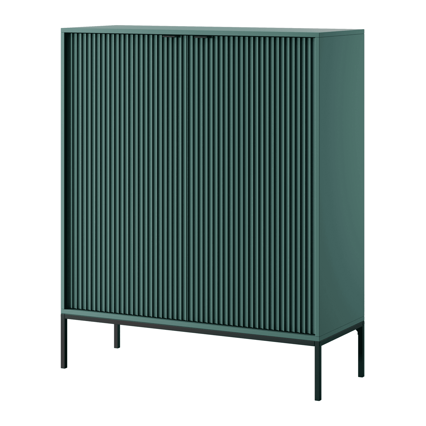 Komoda wysoka 104 cm Crow labrador + czarne nóżki