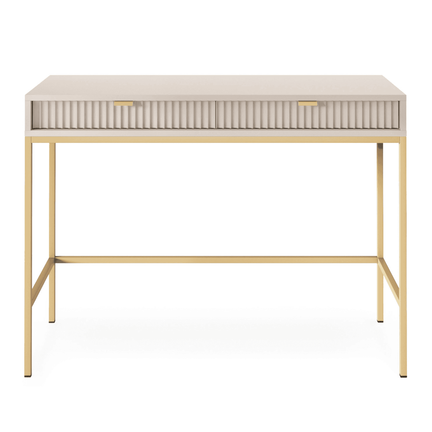 Toaletka Crow 104 cm kaszmir + złoty stelaż