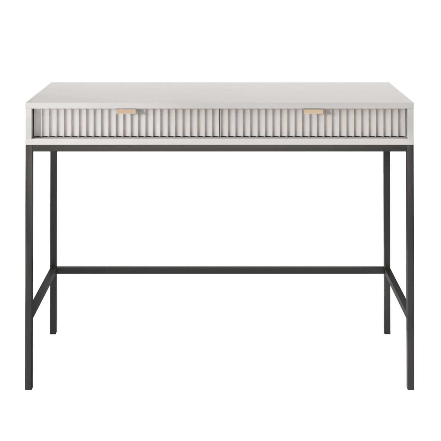 Toaletka Crow 104 cm szara + czarny stelaż