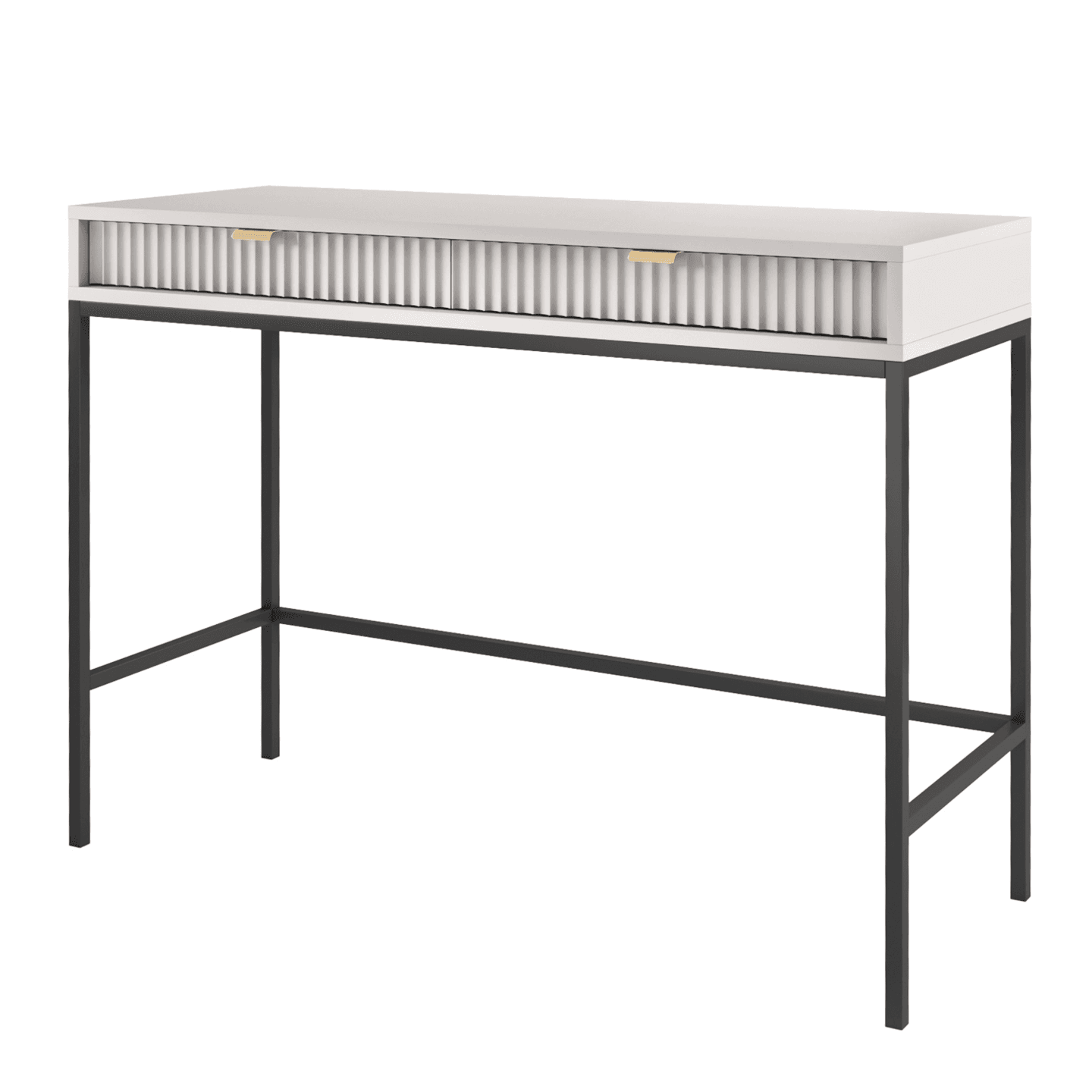 Toaletka Crow 104 cm szara + czarny stelaż