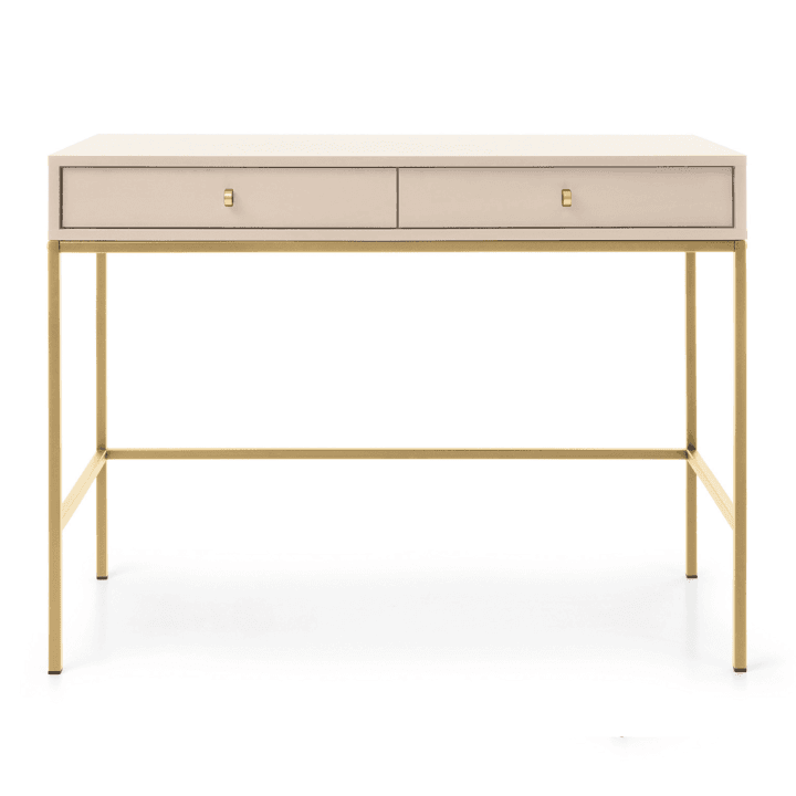 Toaletka Linea 104 cm beż + złote nóżki - zdjęcie 2