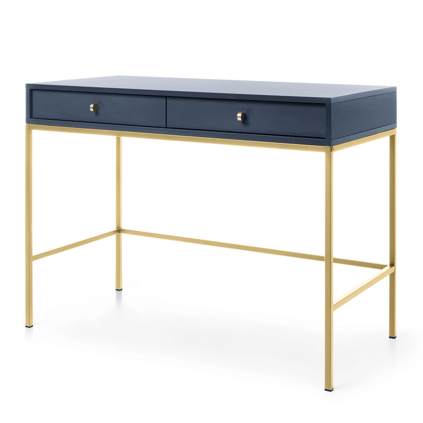 Toaletka Linea 104 cm granat + złote nóżki