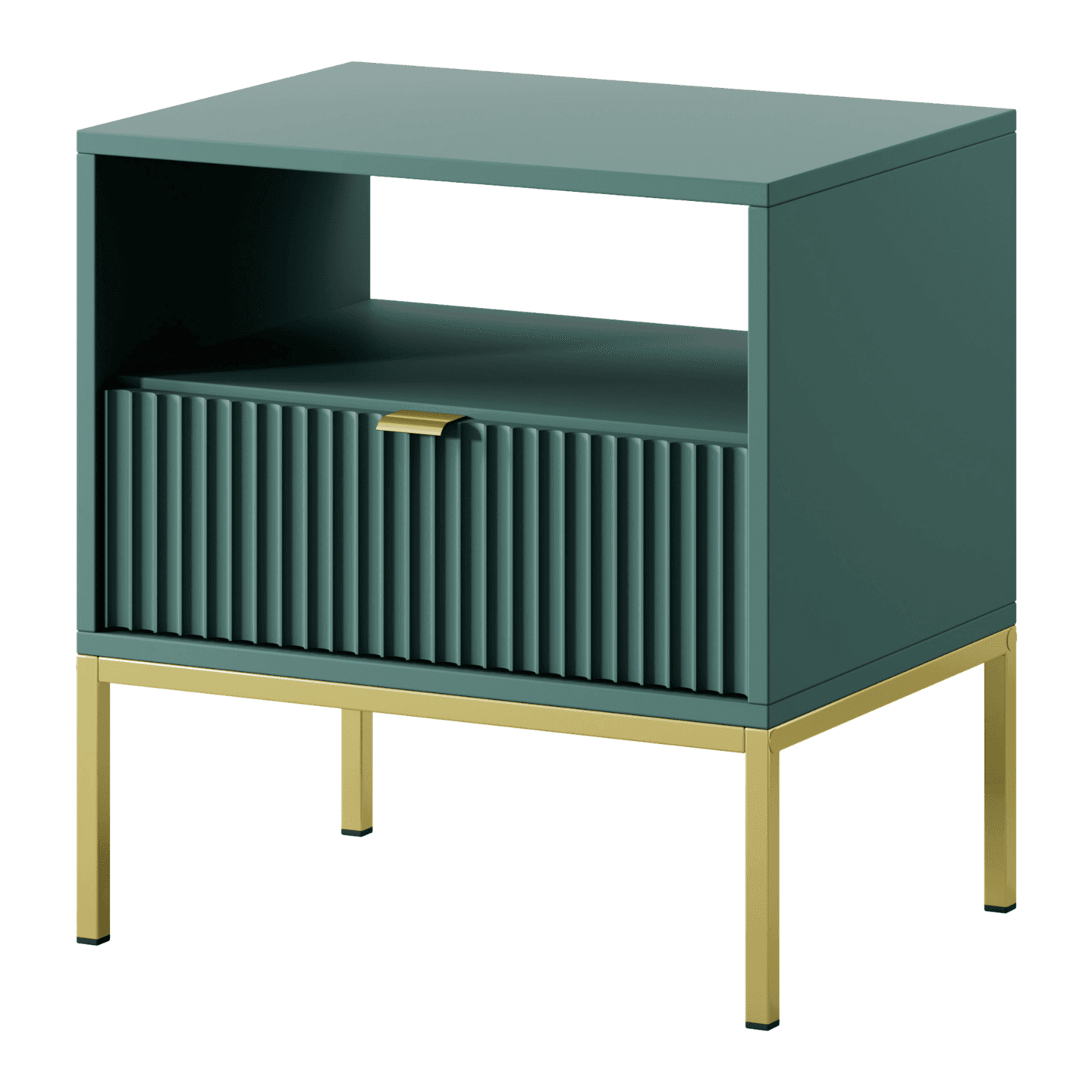 Stolik nocny Crow labrador + złote nóżki