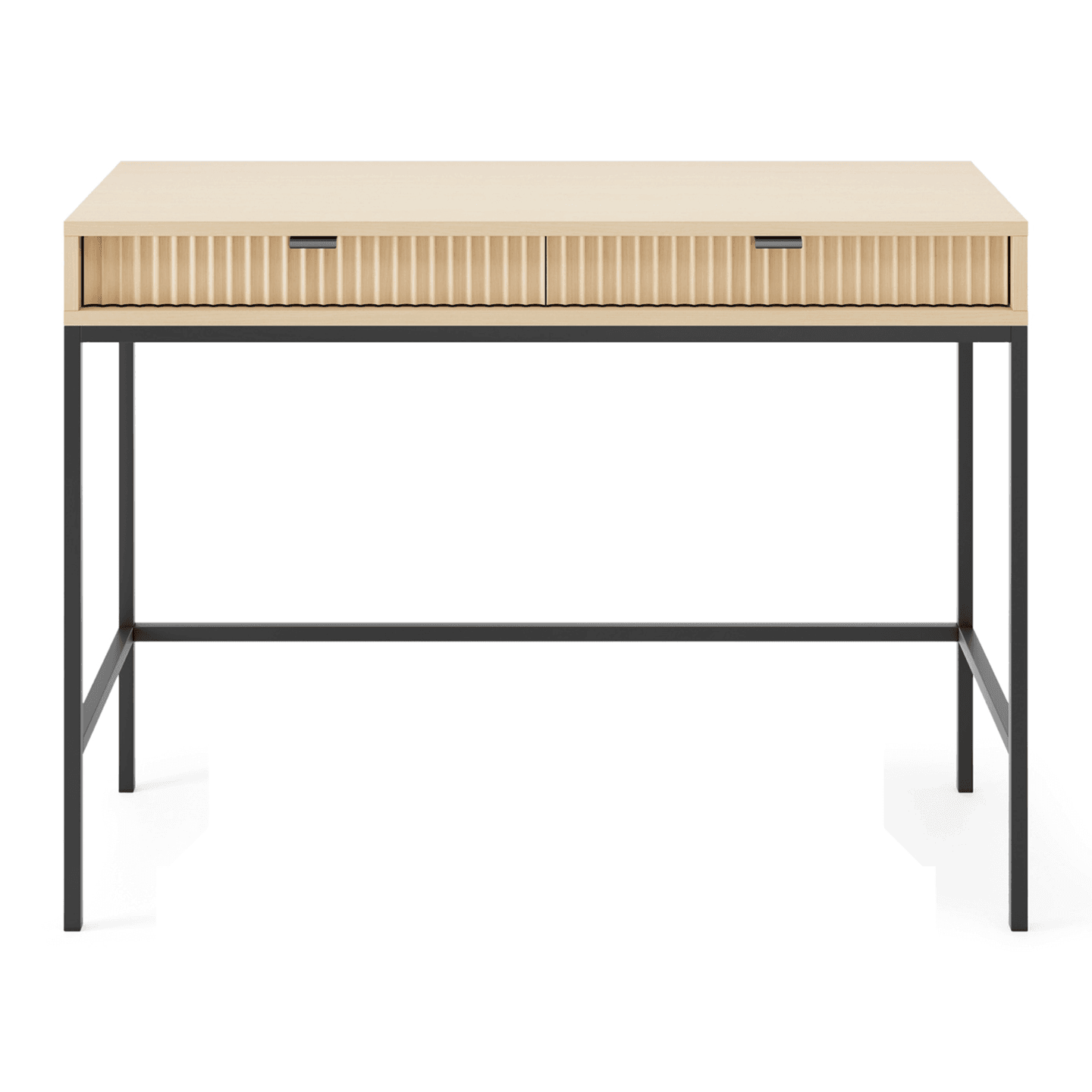 Toaletka Crow 104 cm dąb vicenza + czarny stelaż