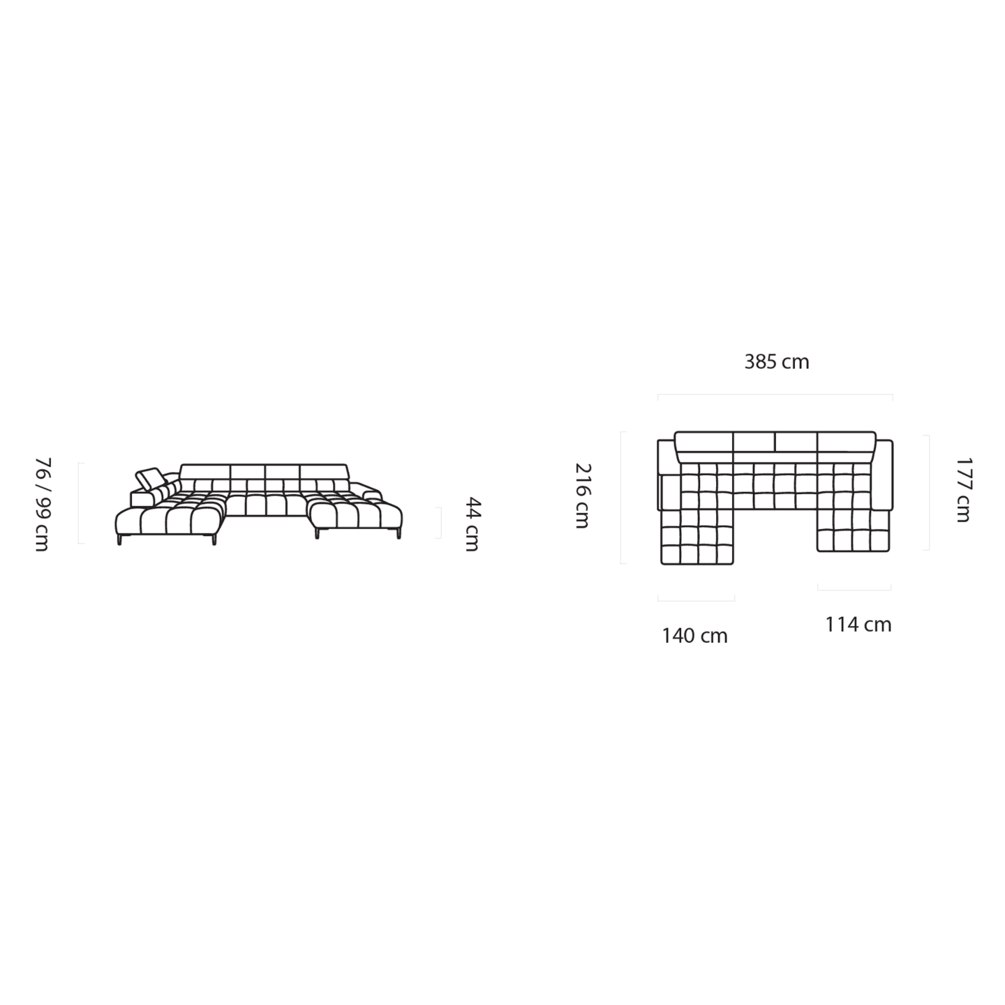 Narożnik elektryczny Plaza XL