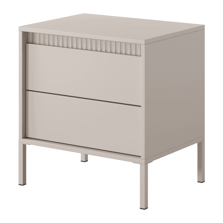 Stolik nocny beżowy Nelio 2 Szuflady