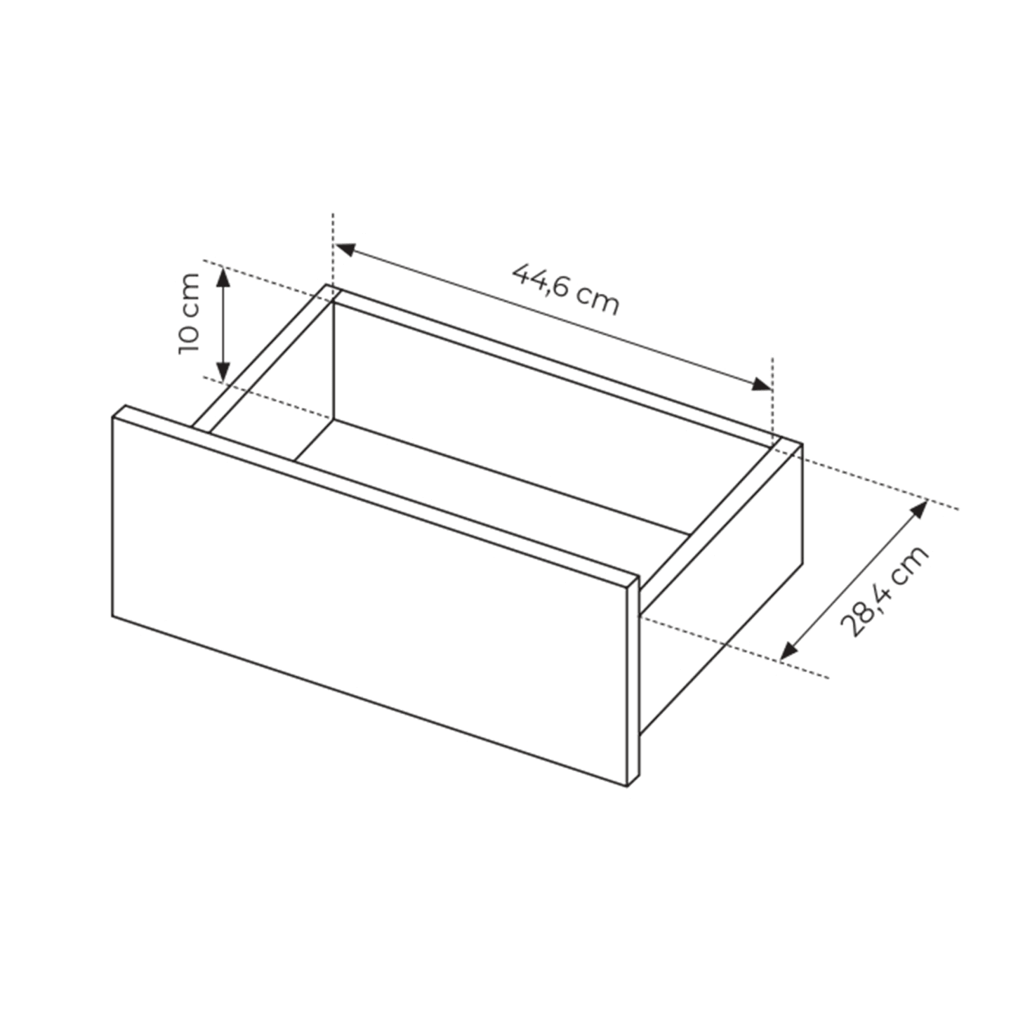 Stolik nocny beżowy Nelio 2 Szuflady
