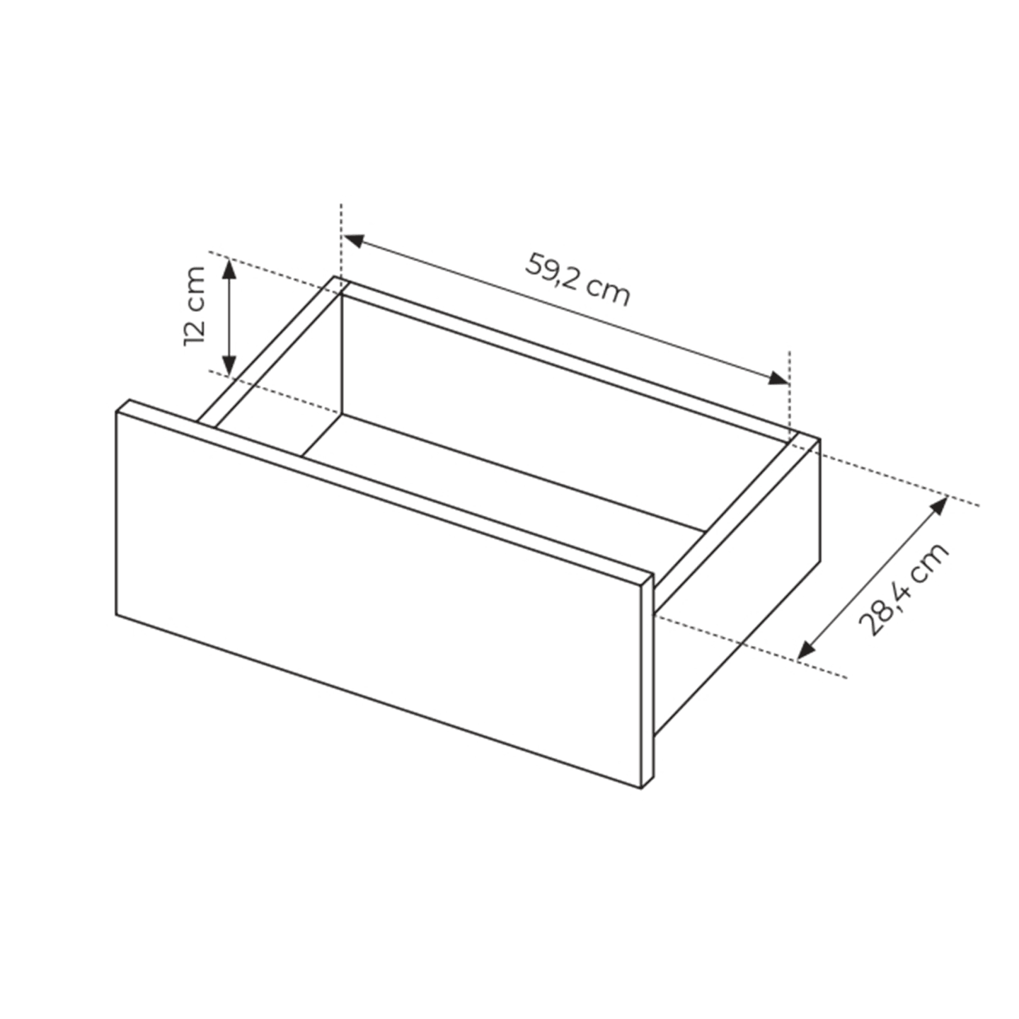 Stolik kawowy Nelio Beżowy do salonu, z szufladą