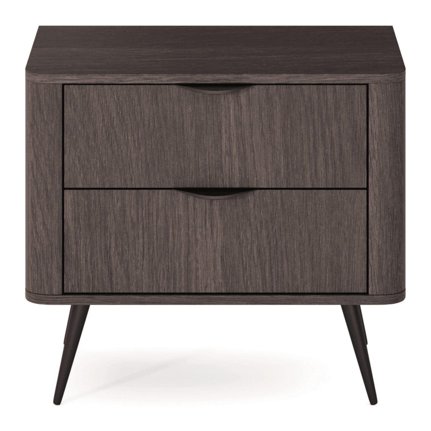 Stolik nocny Nori 63 cm Dąb dunin + czarne nogi