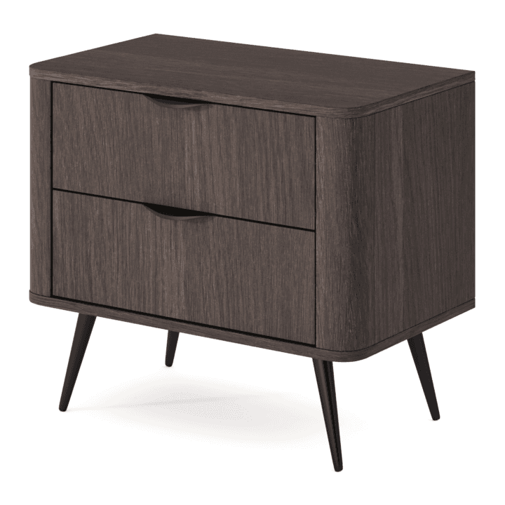 Stolik nocny Nori 63 cm Dąb dunin + czarne nogi