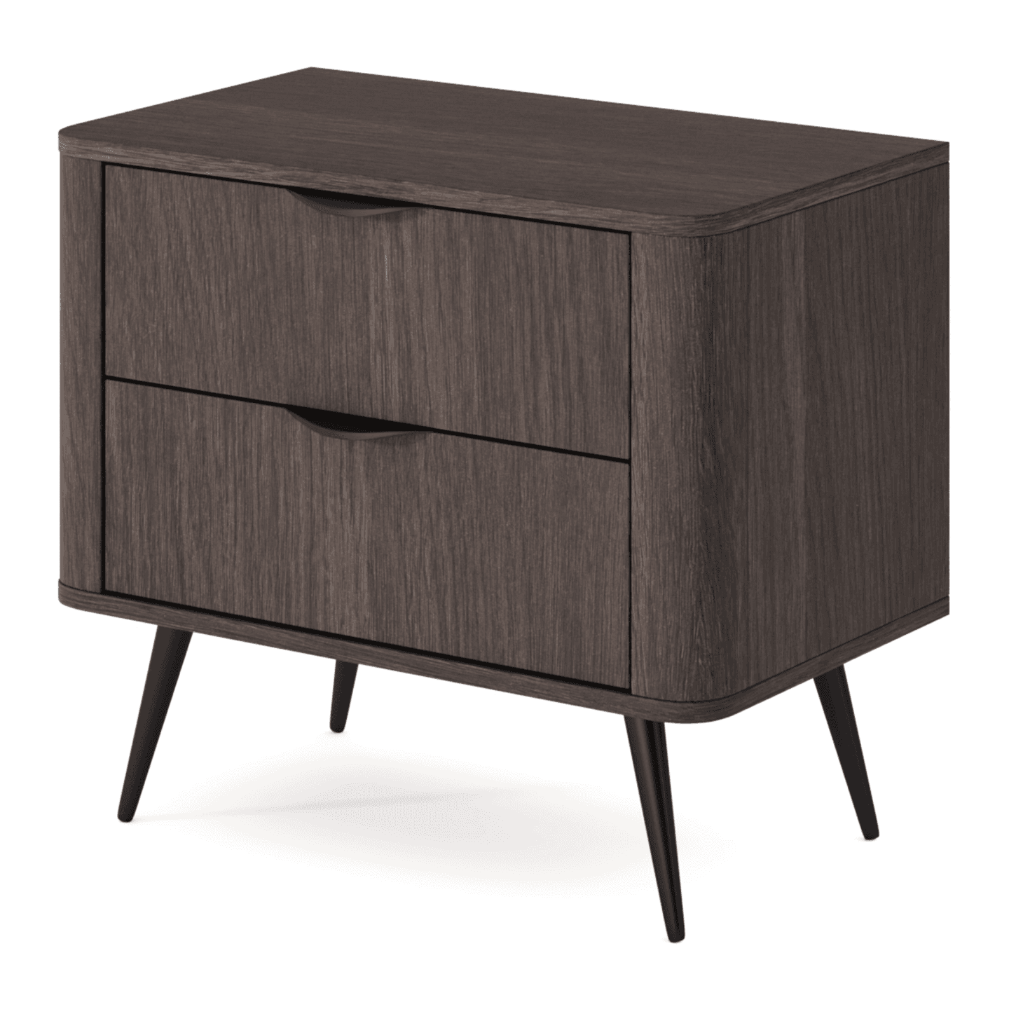 Stolik nocny Nori 63 cm Dąb dunin + czarne nogi