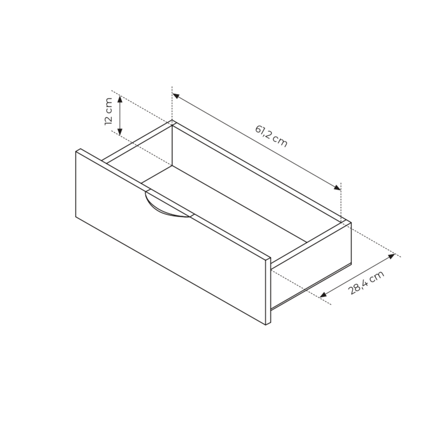 Szafka RTV Nori 195 cm Dąb dunin + czarne nogi