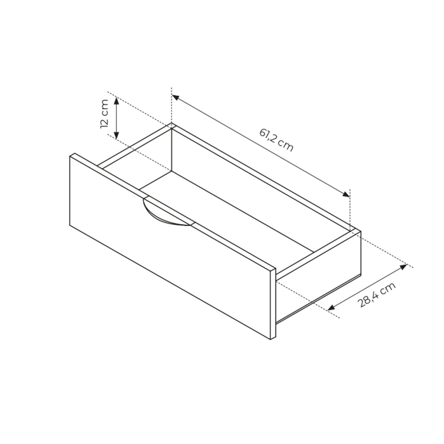 Komoda Nori 195 cm Dąb dunin + czarne nogi