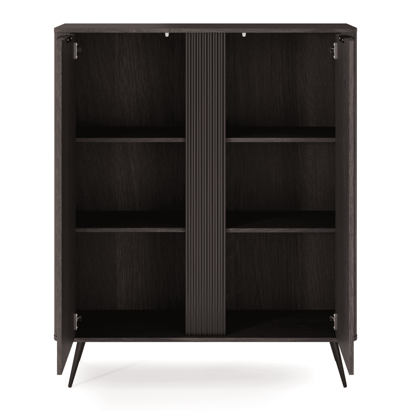 Wysoka Komoda Nori 114 cm Dąb dunin + czarne nogi