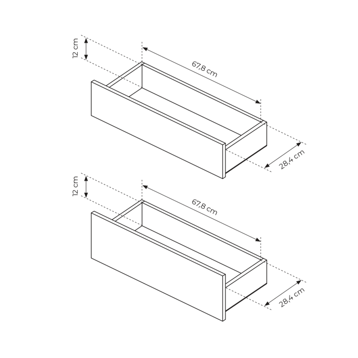 Komoda Lumo 6 szuflad 164 cm Dąb cremona + czarny