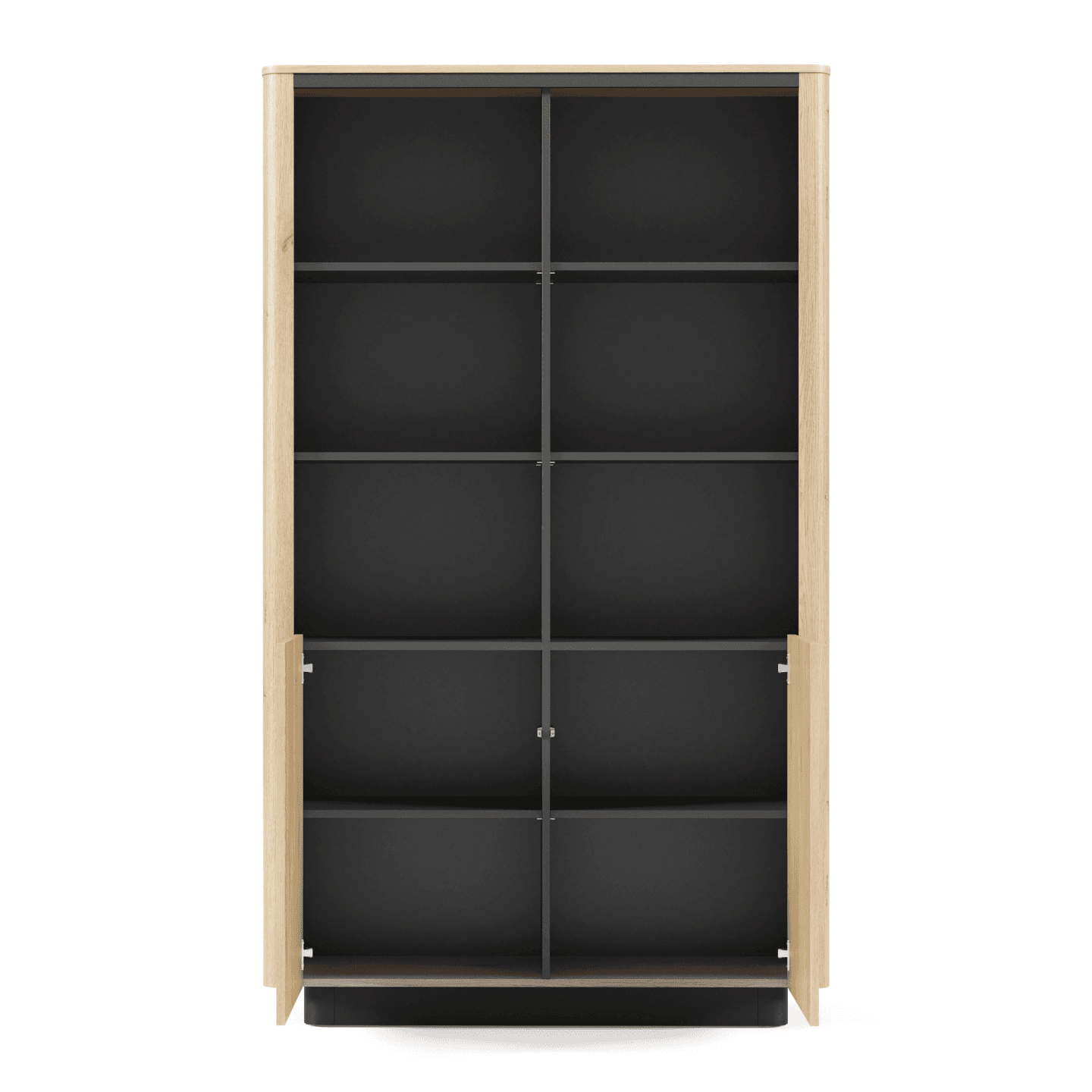 Regał Lumo 113 cm Dąb cremona + czarny