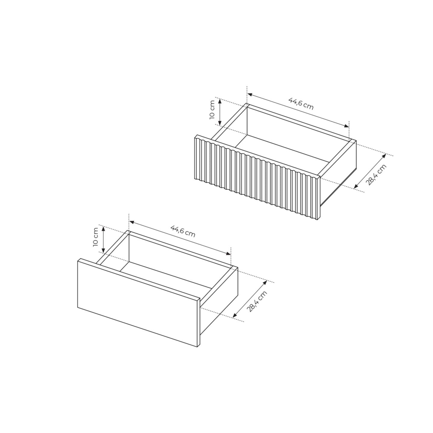 Stolik nocny Nala 54 cm Dąb cremona