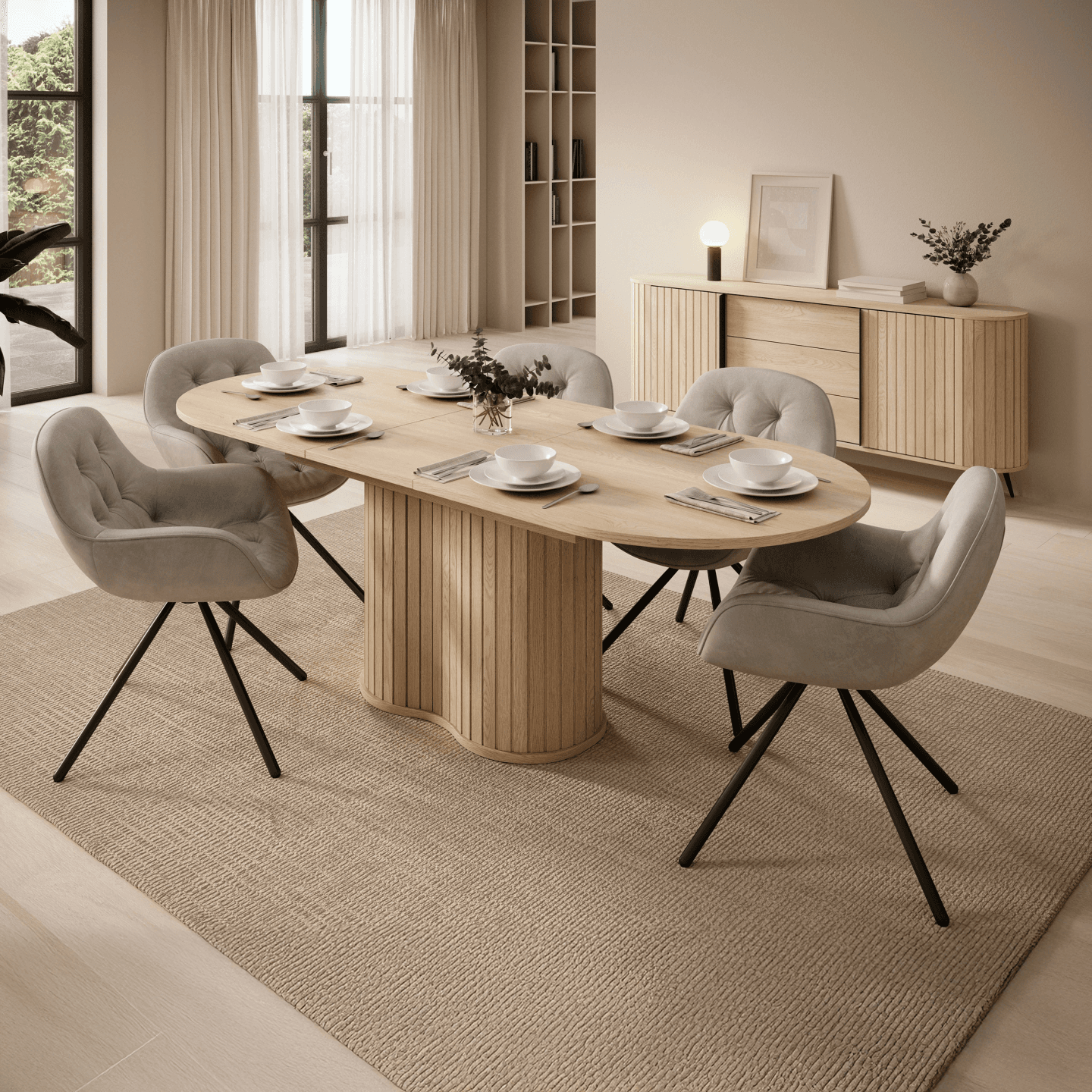 Stół rozkładany Aula 180-220 cm Dąb cremona