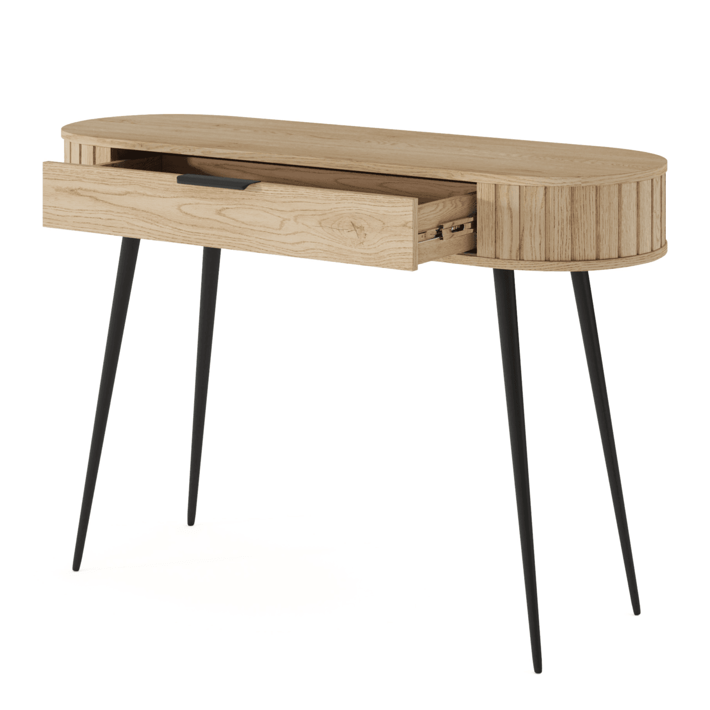 Toaletka Aula 120 cm Dąb cremona + czarne nóżki