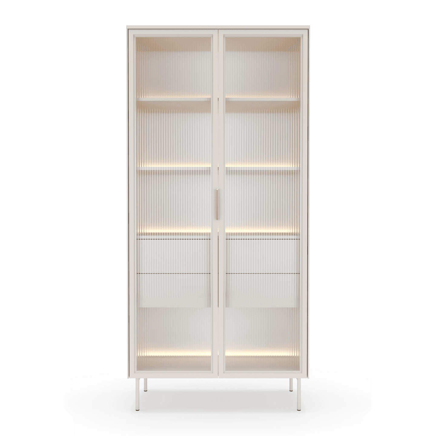 Wysoka witryna Lineo LED 91 cm Kaszmir