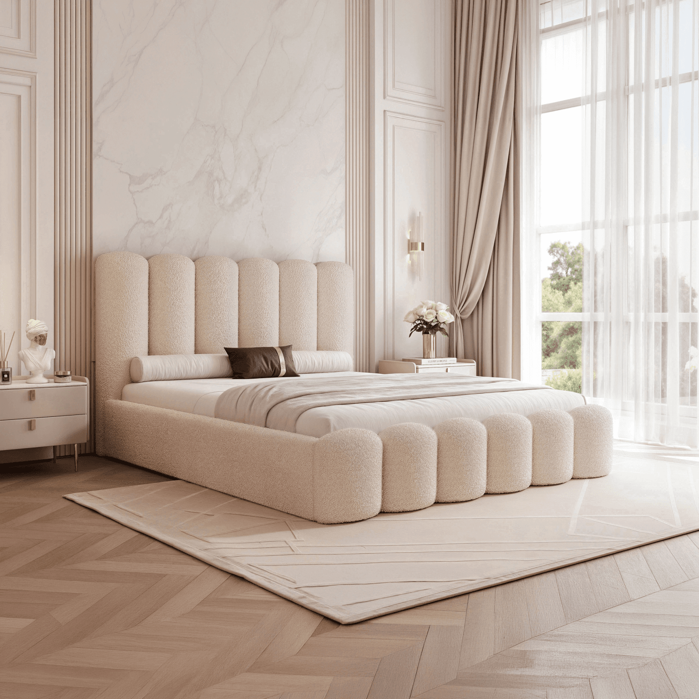 Łóżko Tapicerowane Valentino