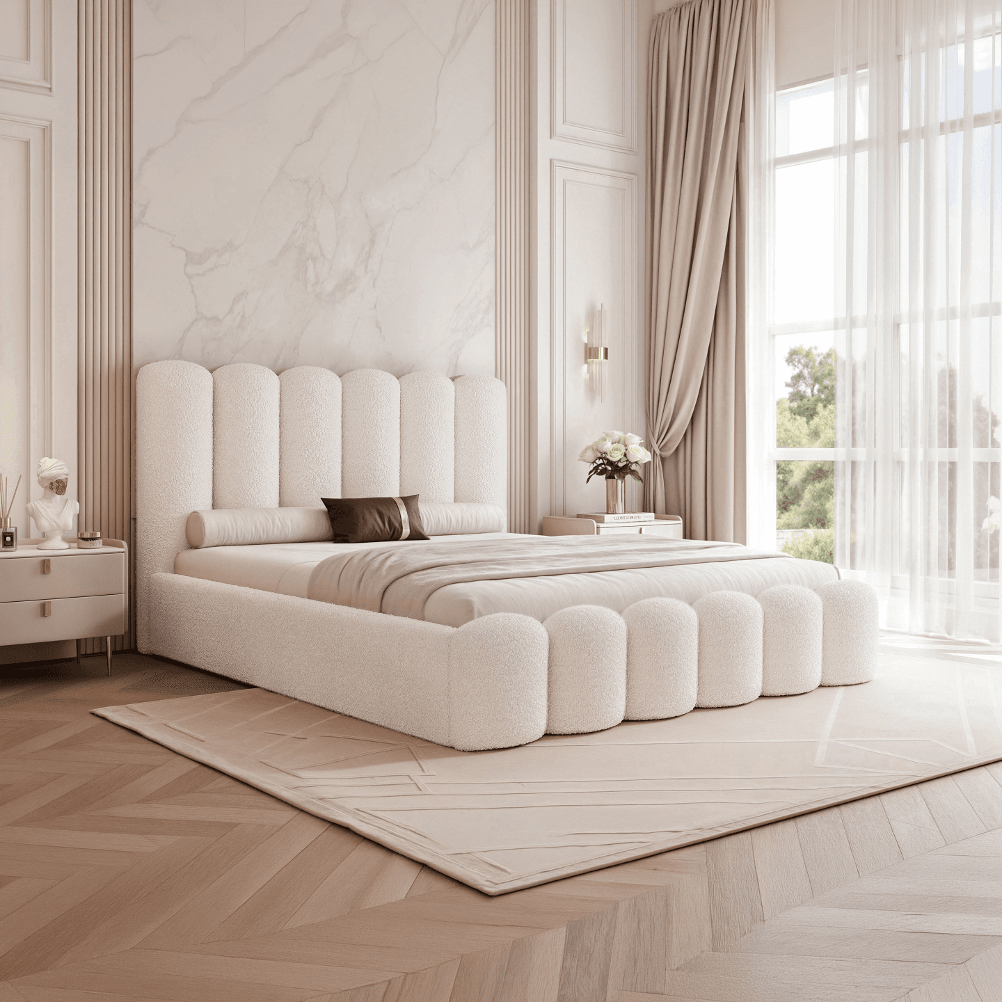 Łóżko Tapicerowane Valentino