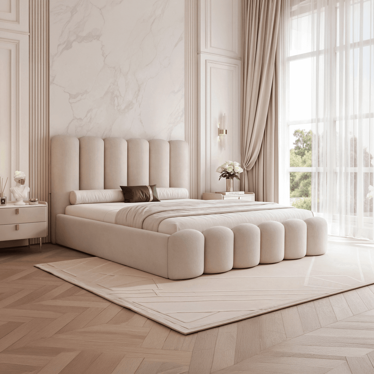 Łóżko Tapicerowane Valentino