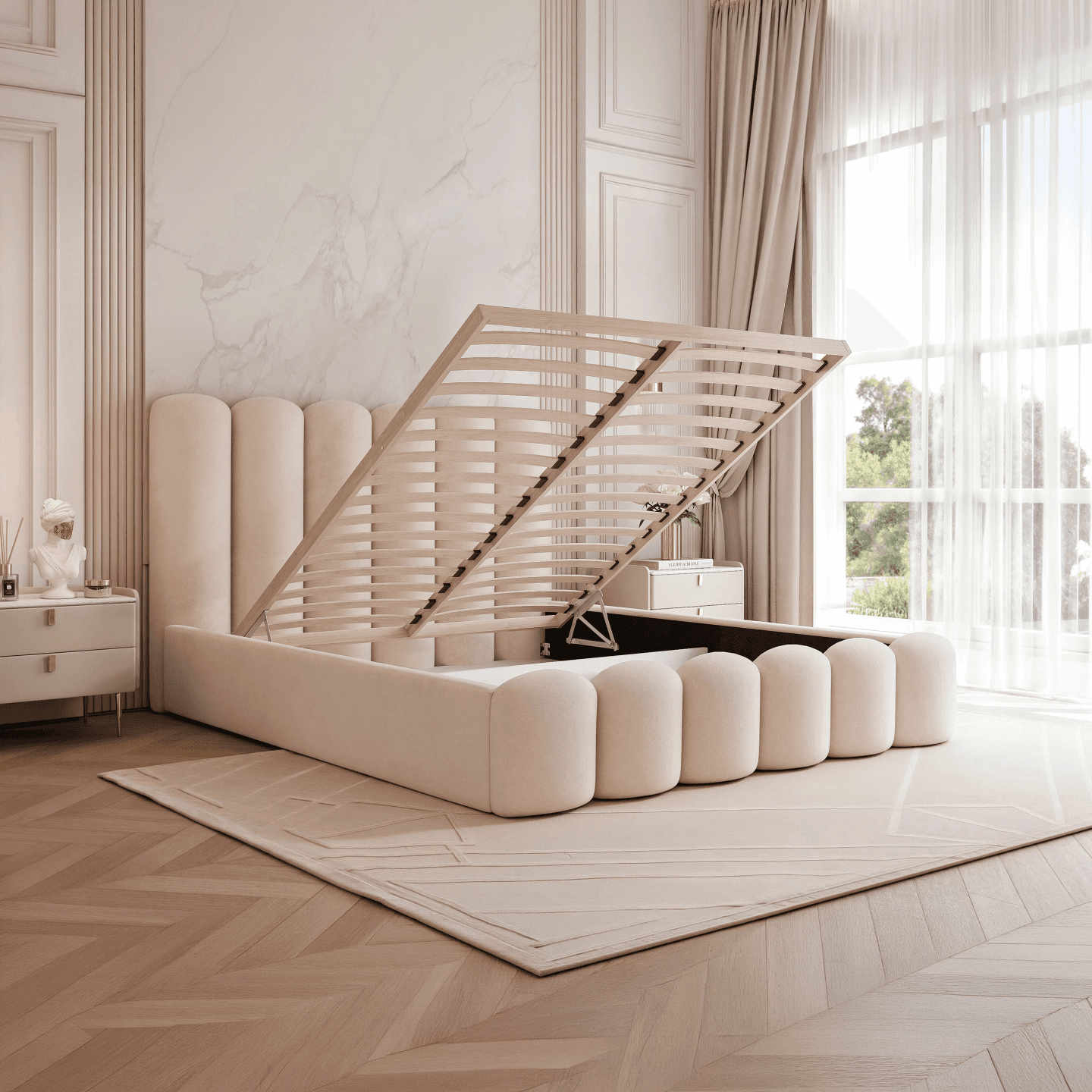 Łóżko Tapicerowane Valentino