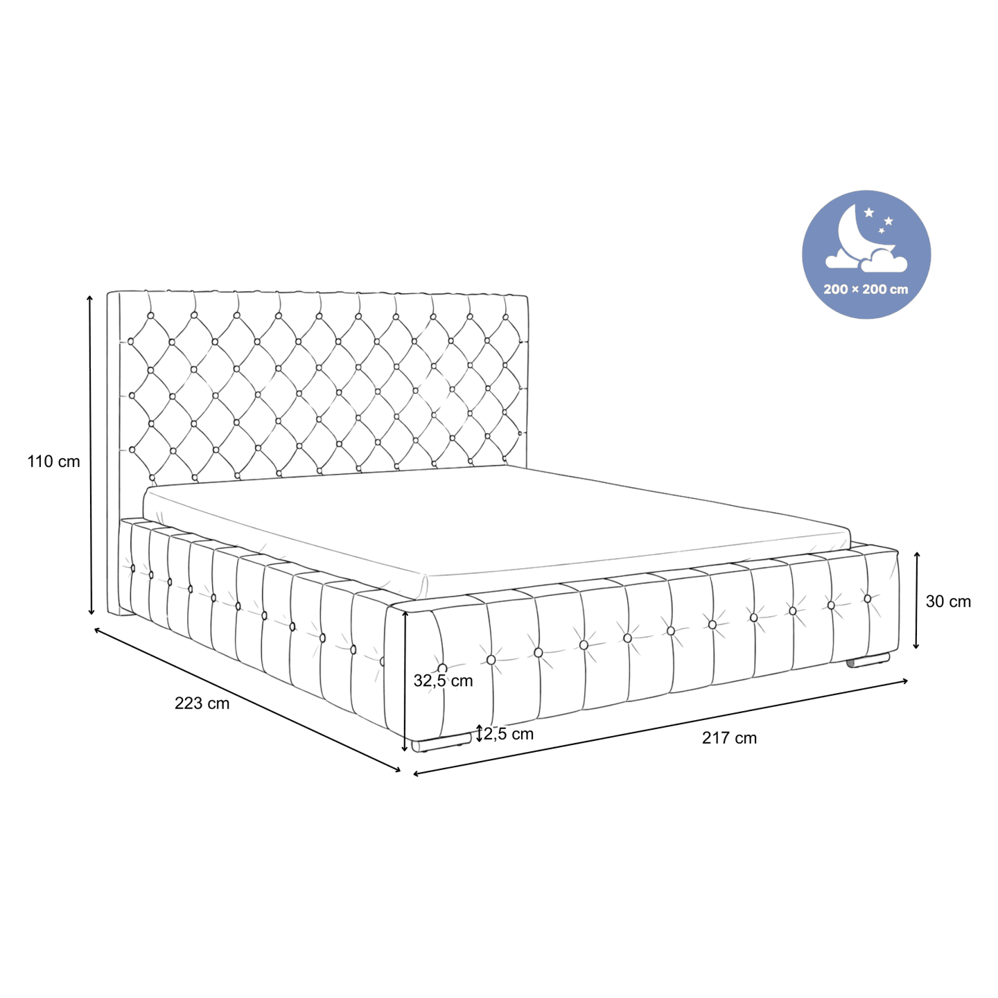 Łóżko Tapicerowane Rimini