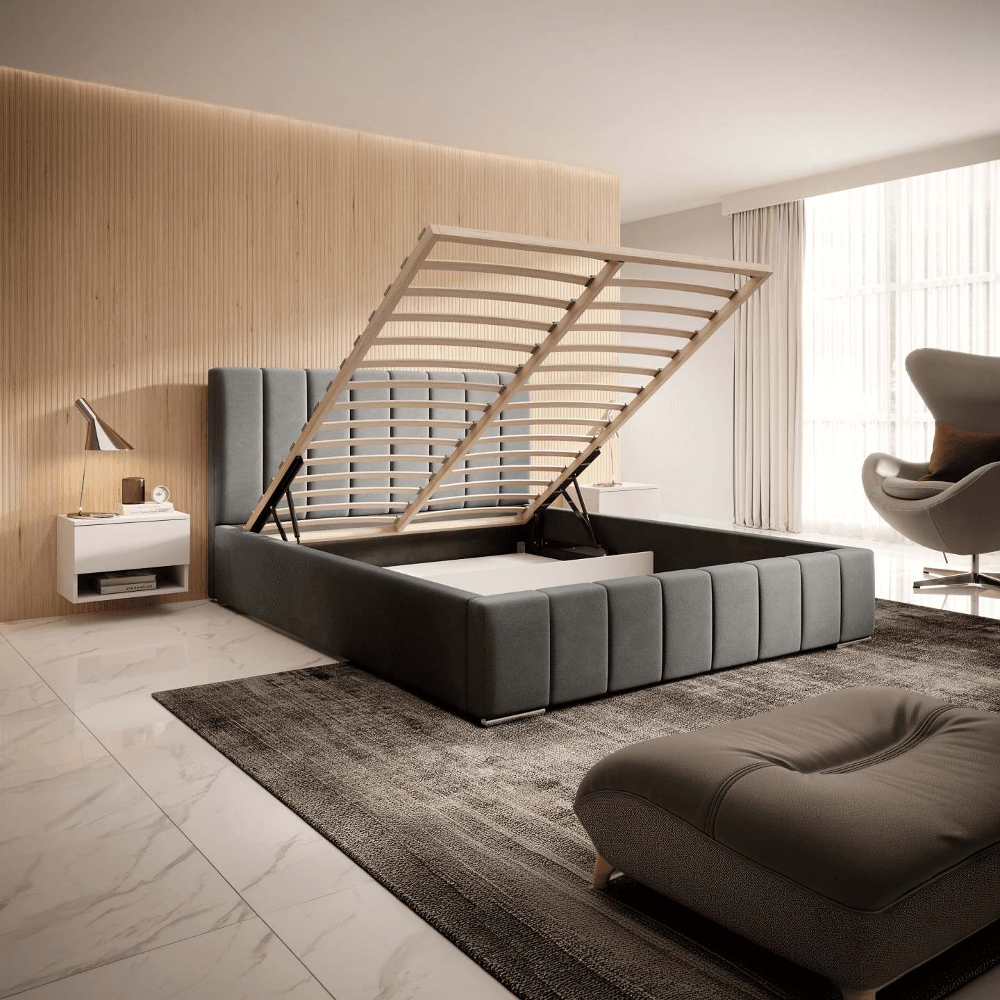 Łóżko Tapicerowane Elora