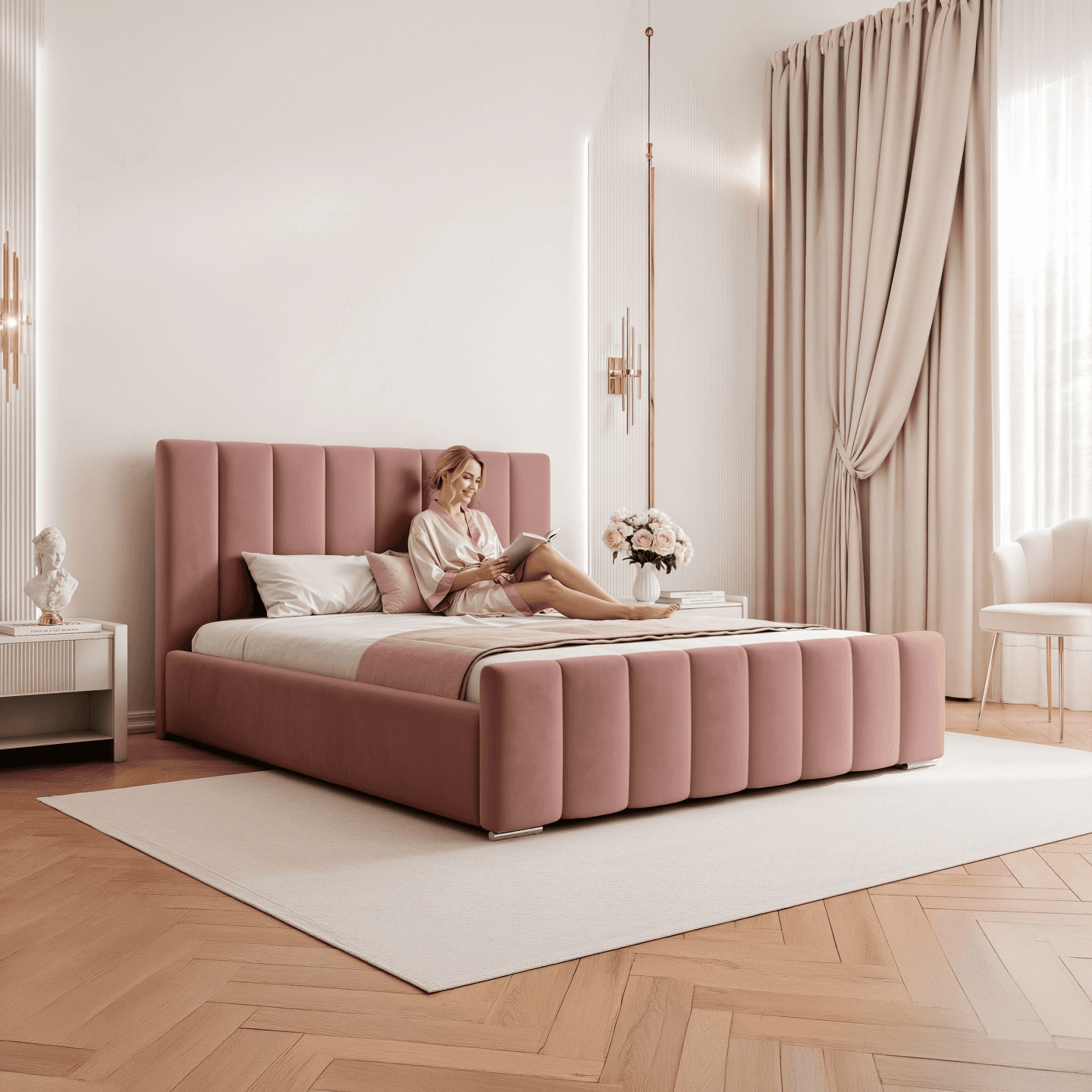 Łóżko Tapicerowane Selia