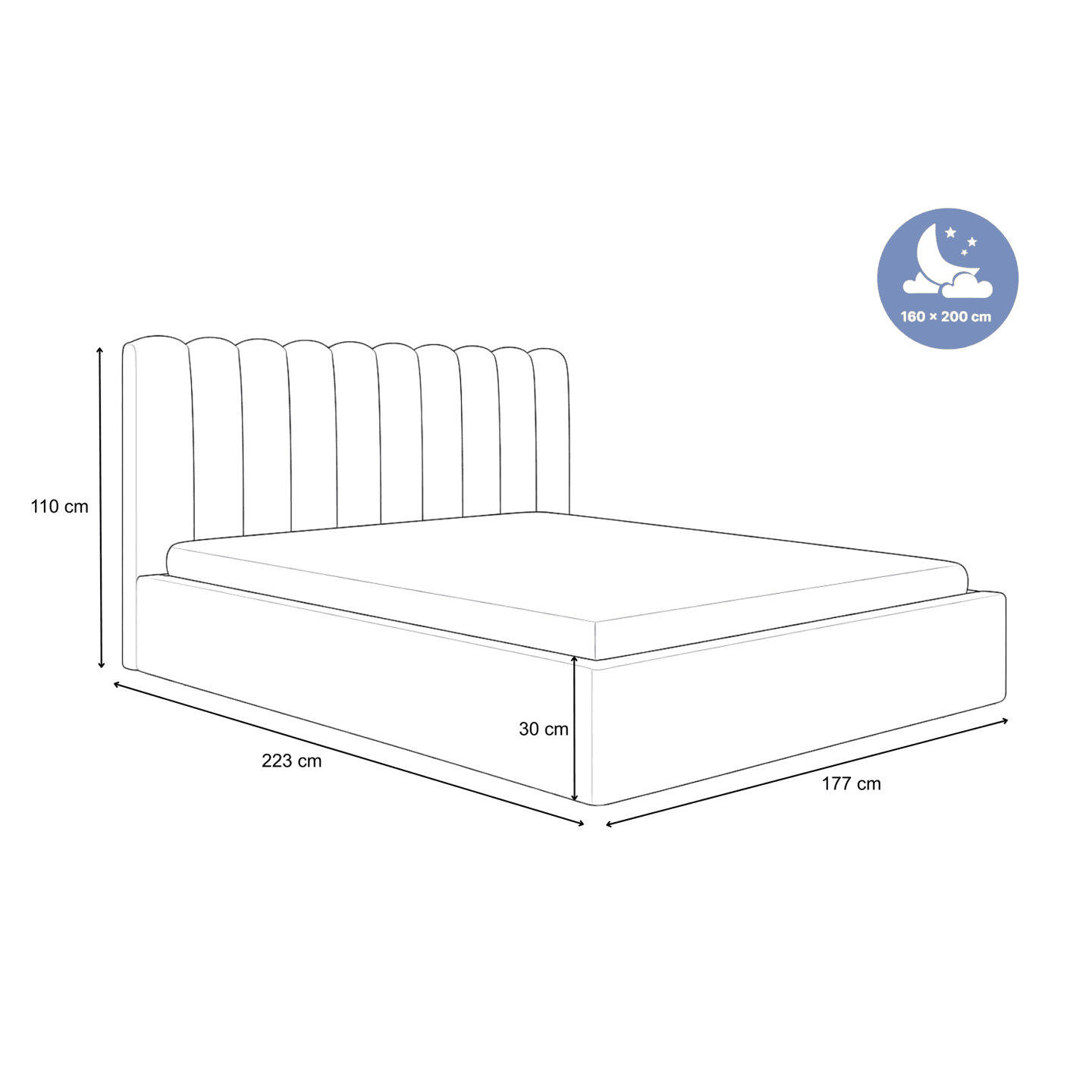 Łóżko Tapicerowane Arisa