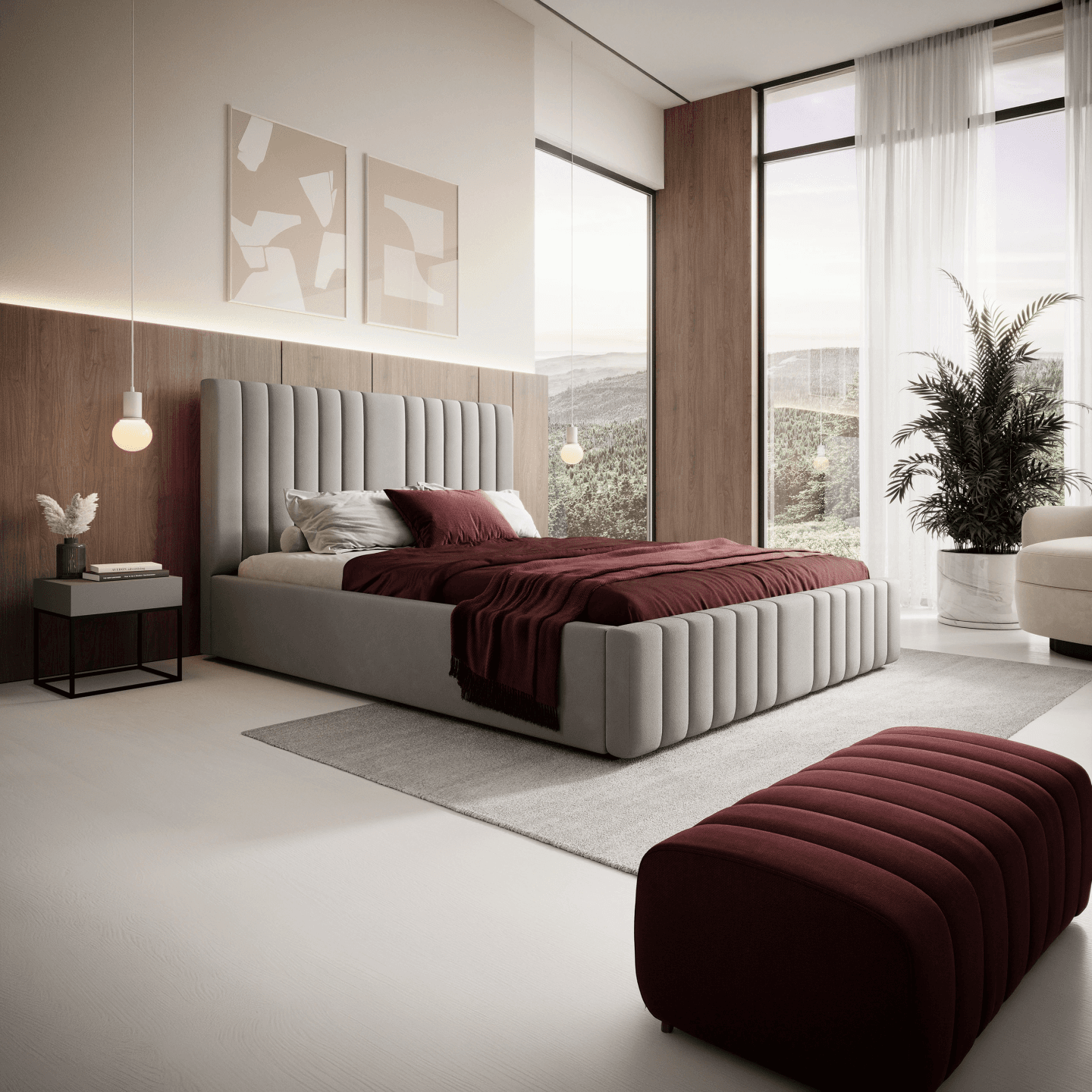 Łóżko Tapicerowane Nelia