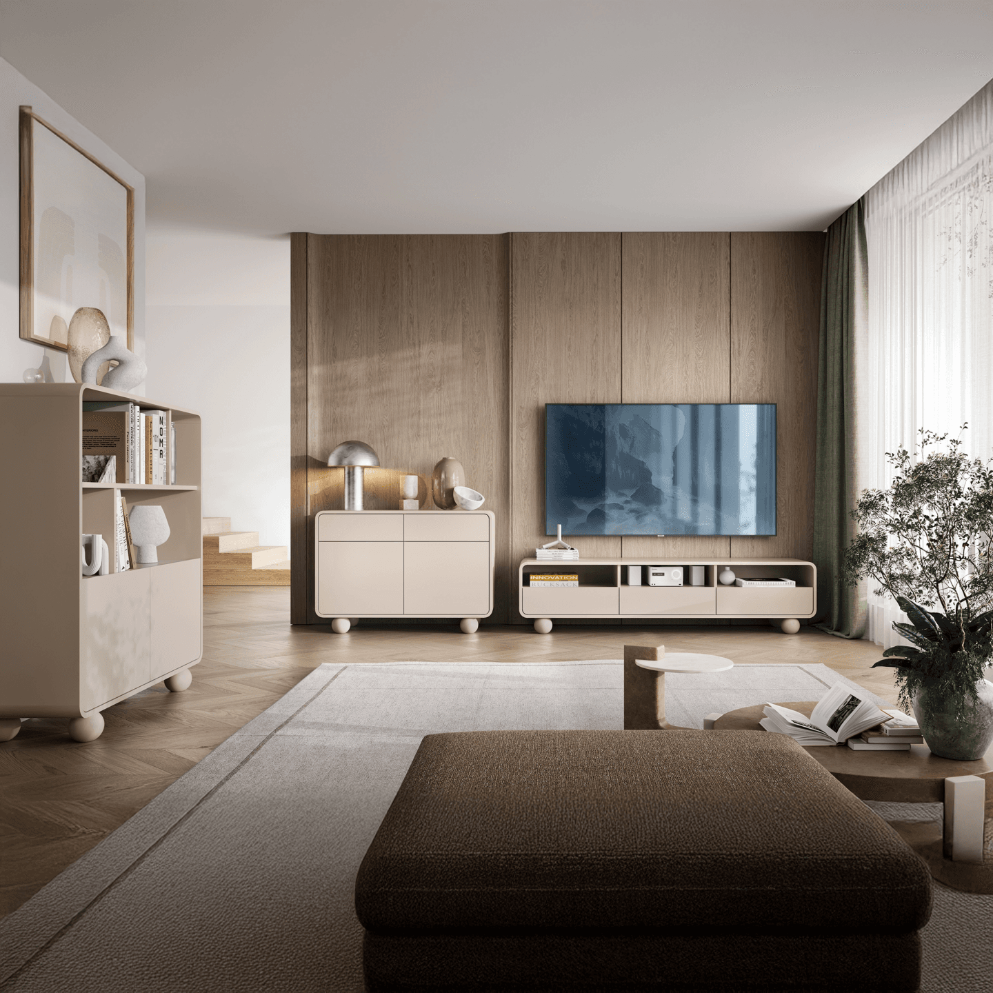 Szafka RTV Olea 160 cm kaszmir