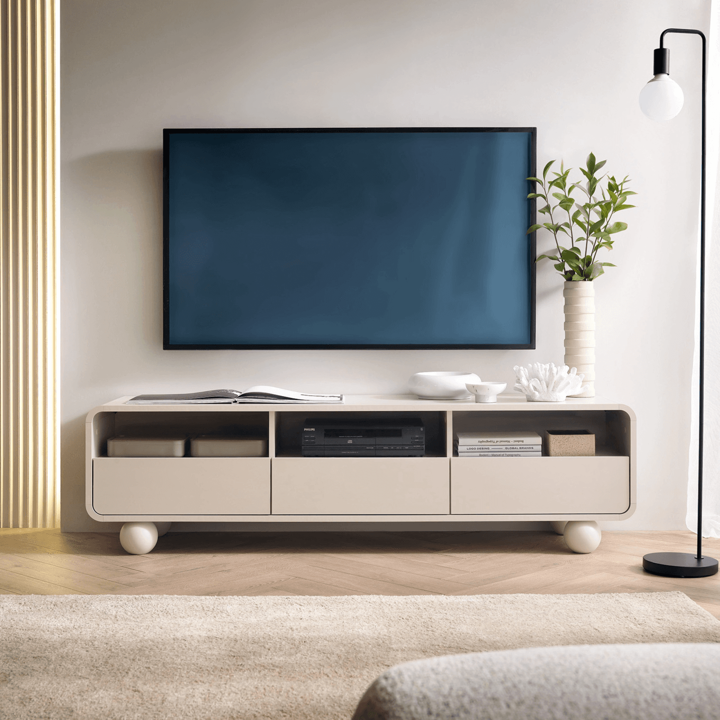 Szafka RTV Olea 160 cm kaszmir