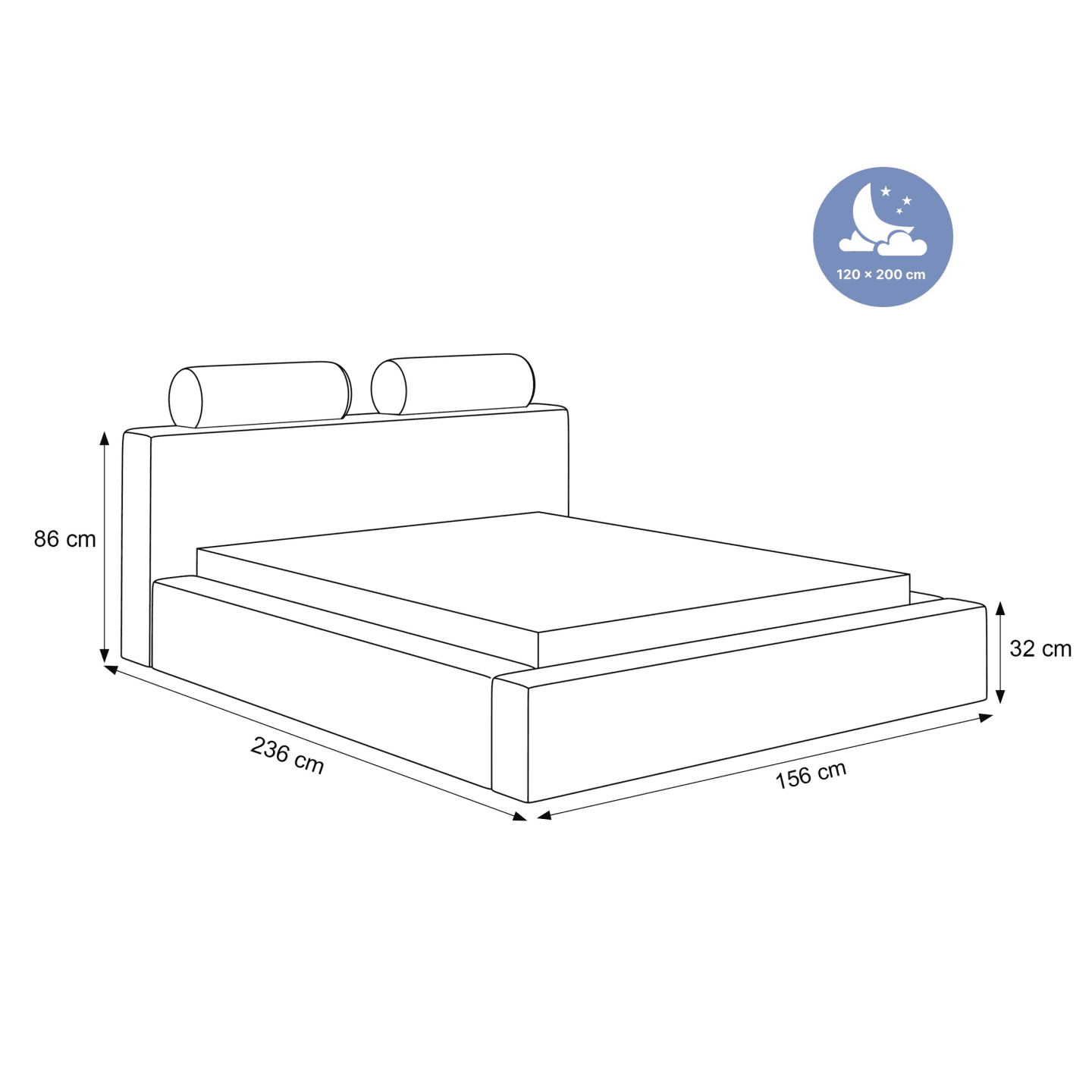 Łóżko Tapicerowane Corto