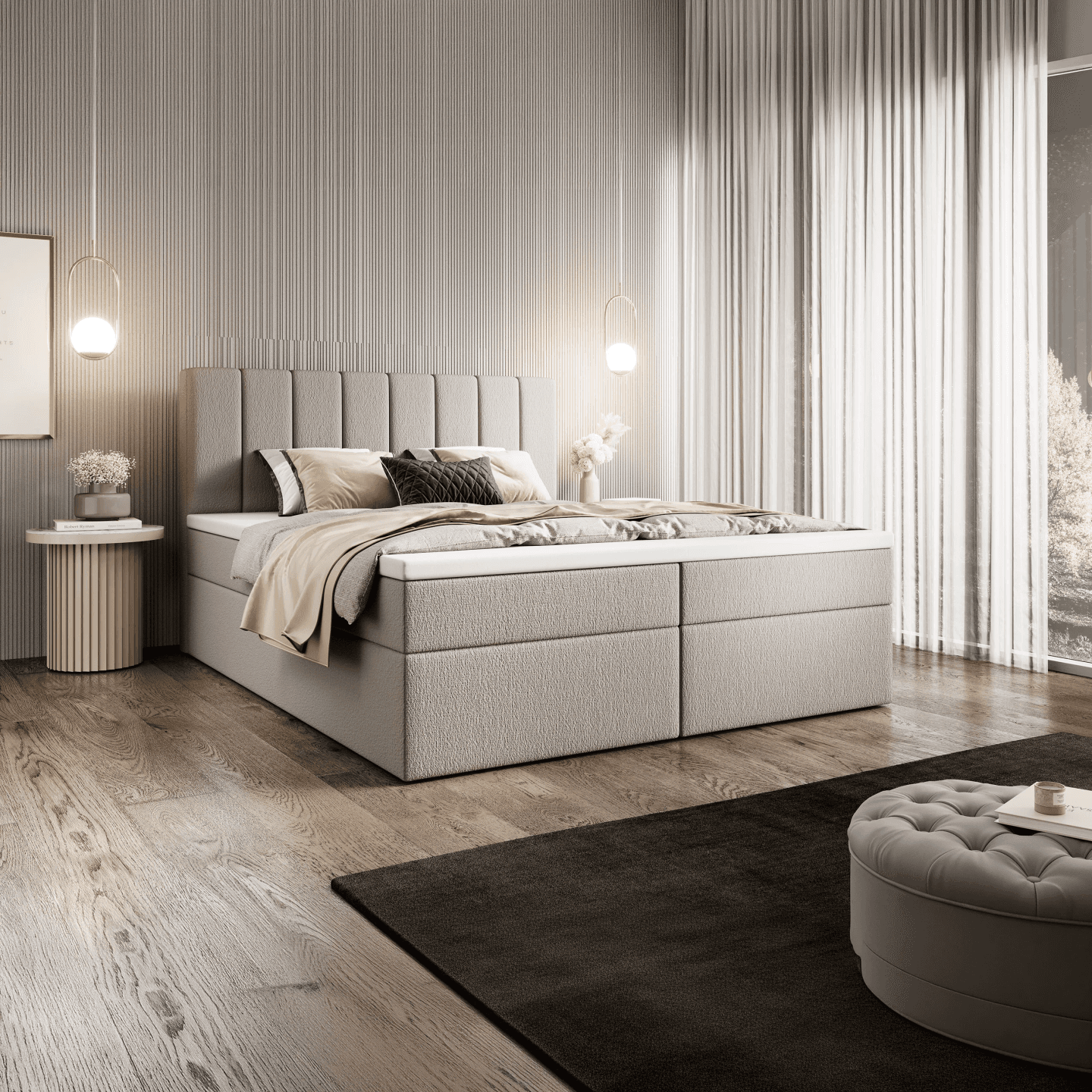 Łóżko kontynentalne Como Conti