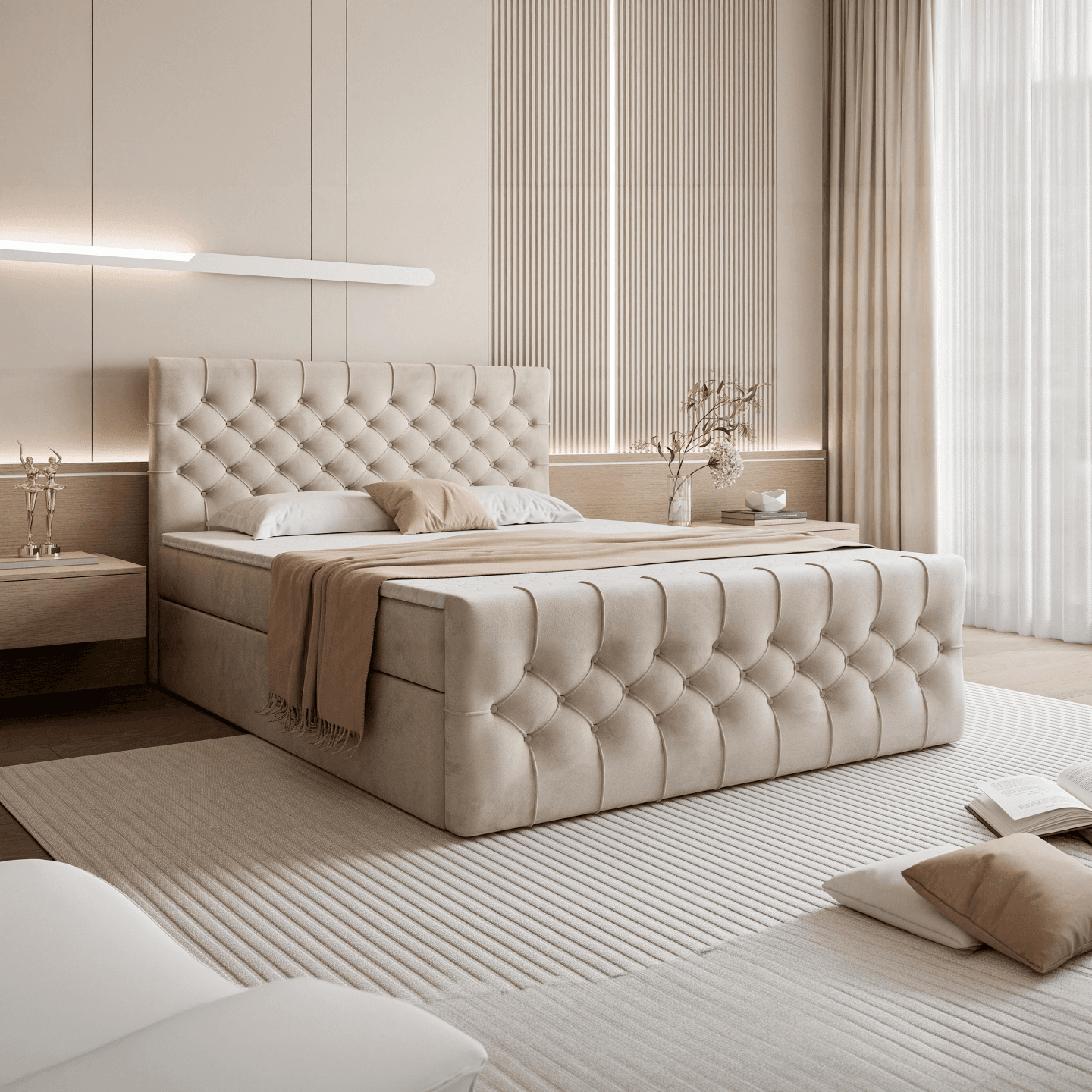 Łóżko kontynentalne Castello - zdjęcie 2