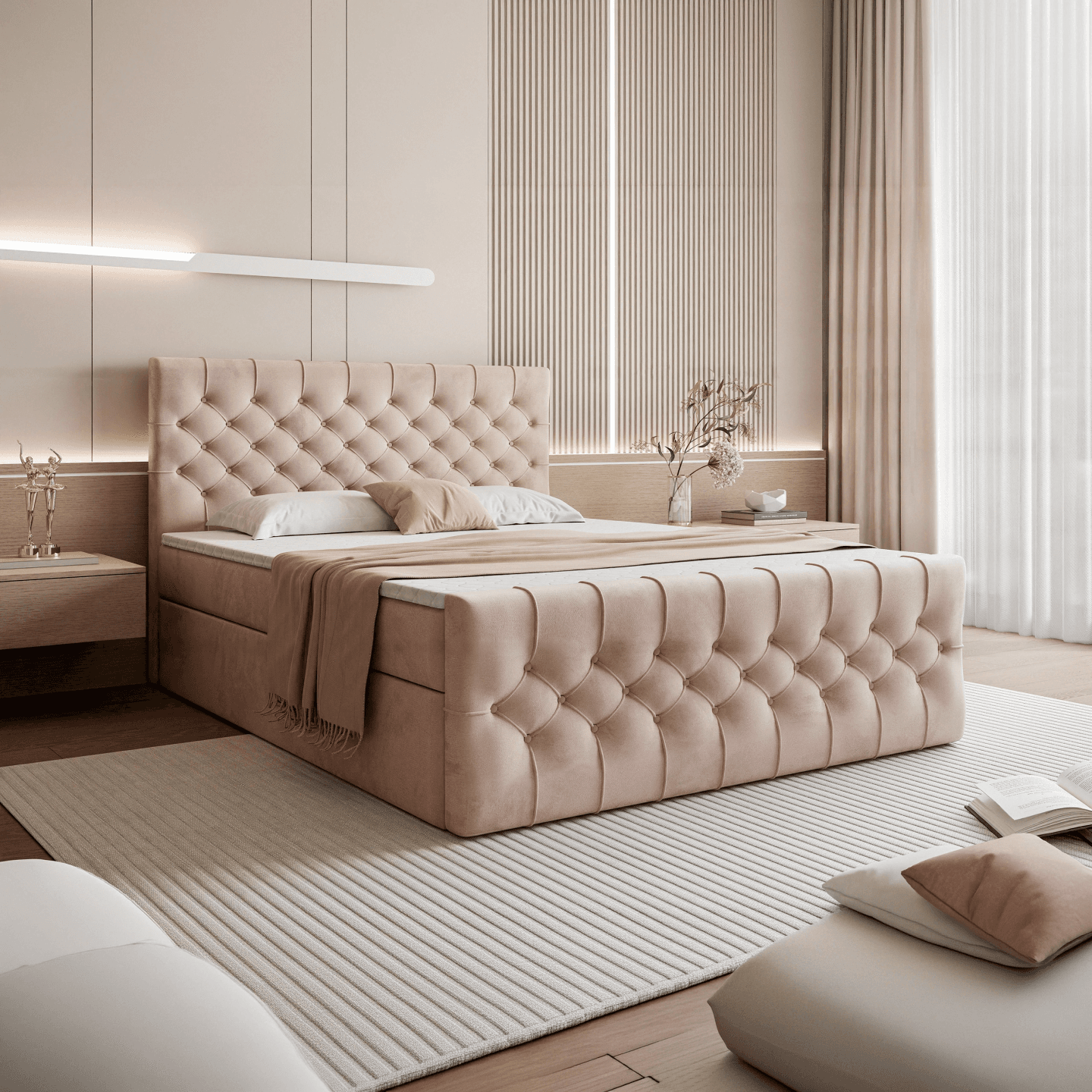 Łóżko kontynentalne Castello