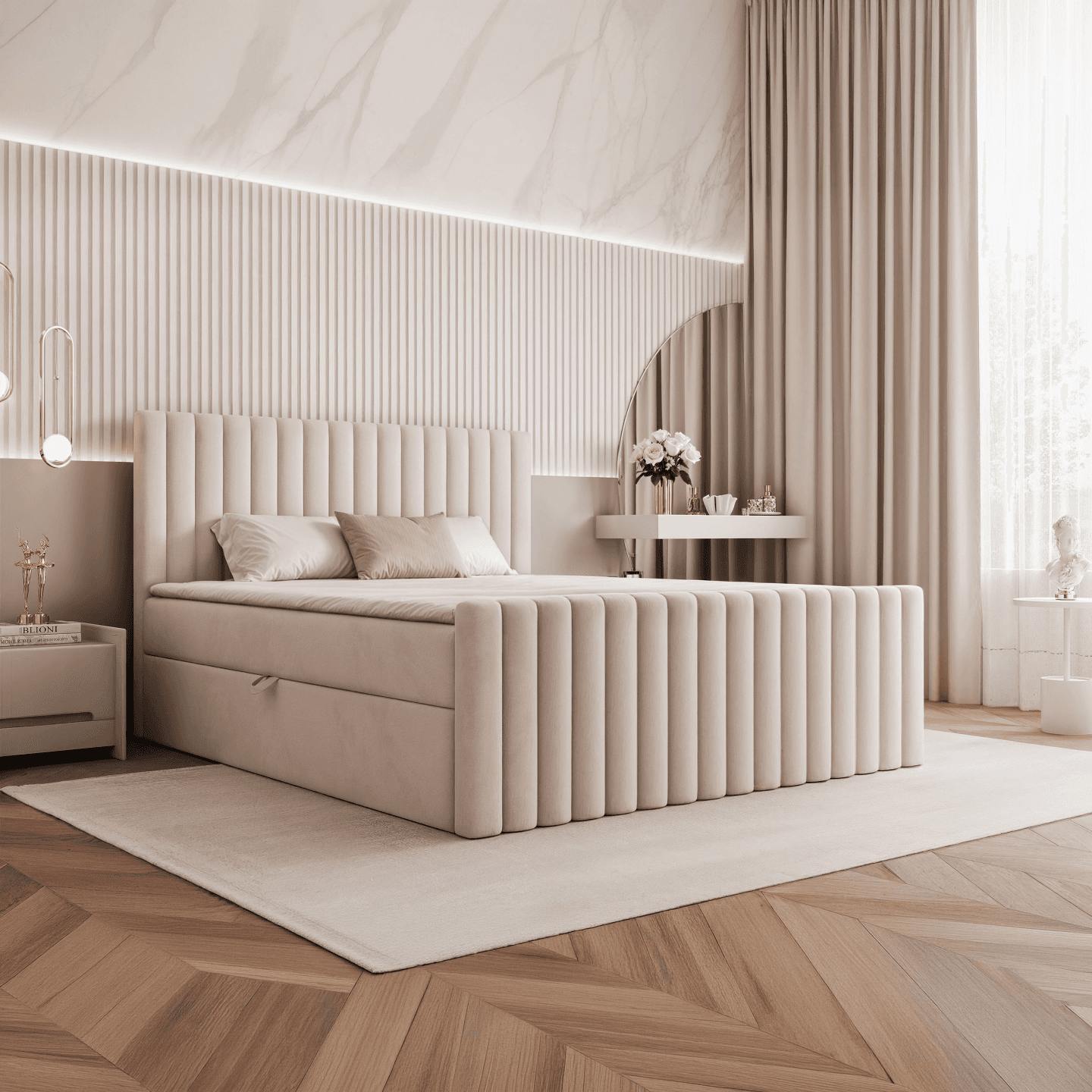 Łóżko kontynentalne Bella - zdjęcie 2