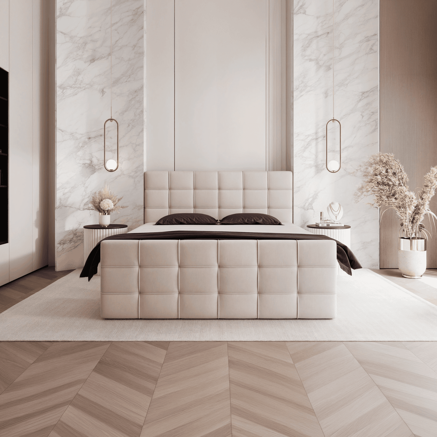 Łóżko kontynentalne Elvo