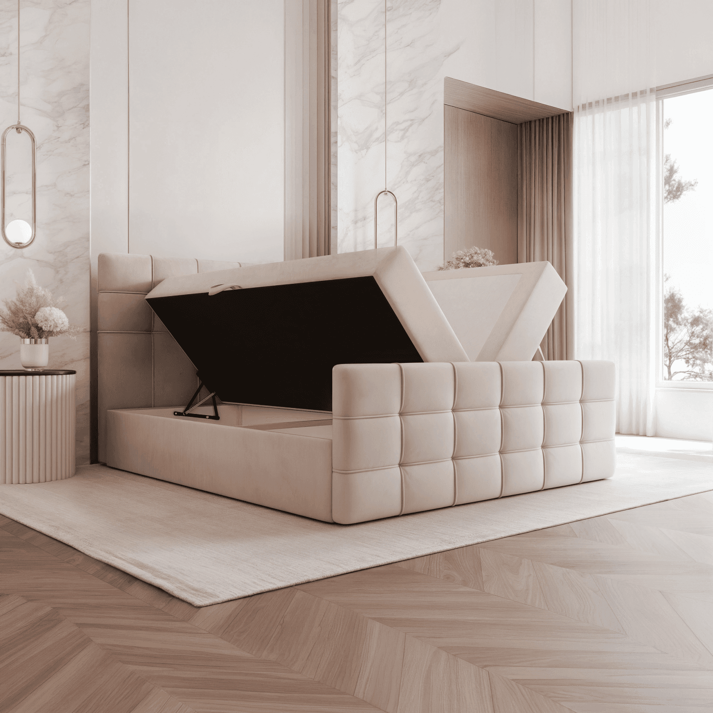 Łóżko kontynentalne Elvo